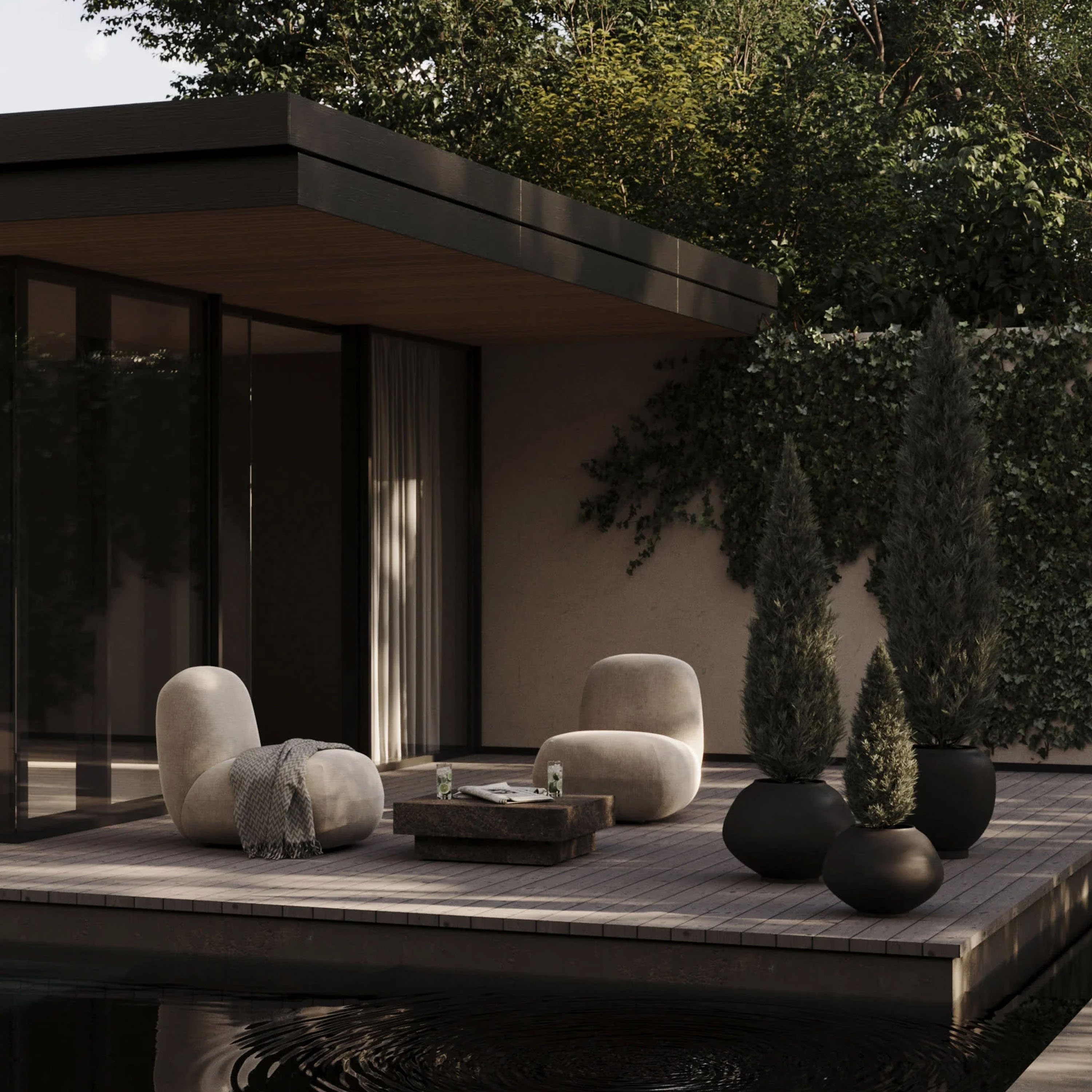 101 Copenhagen Sunao Ruukku lautasella Musta Iso