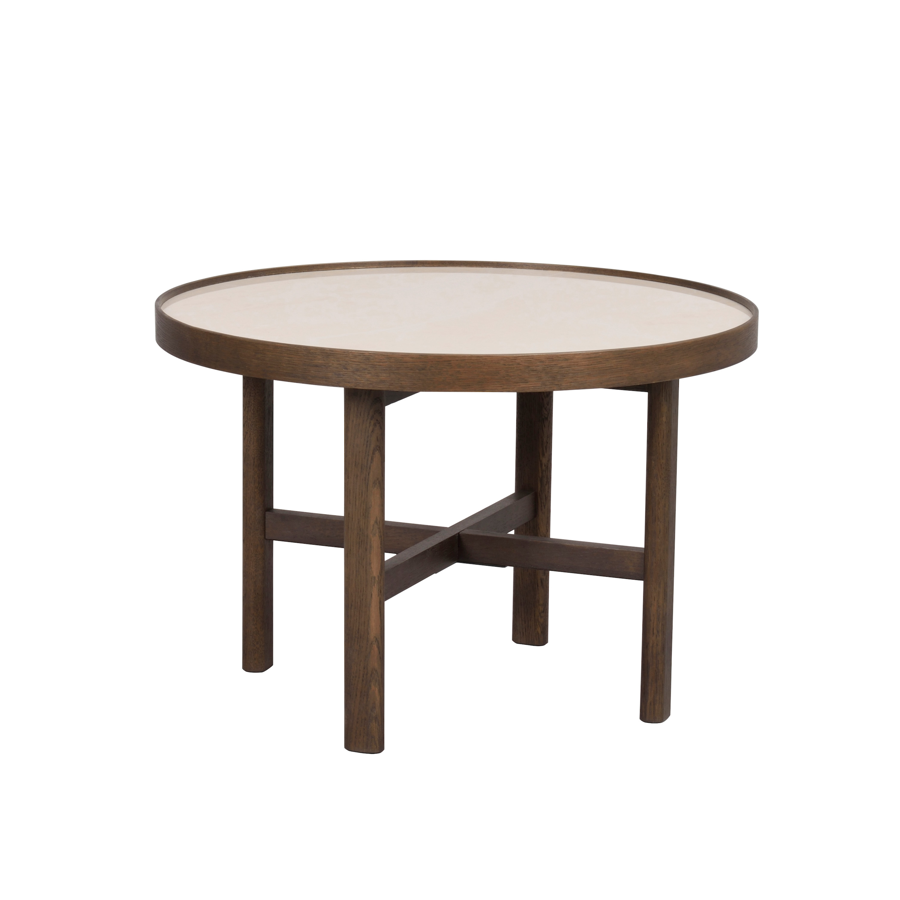 Marsden Soffbord Beige/Brun Ø60