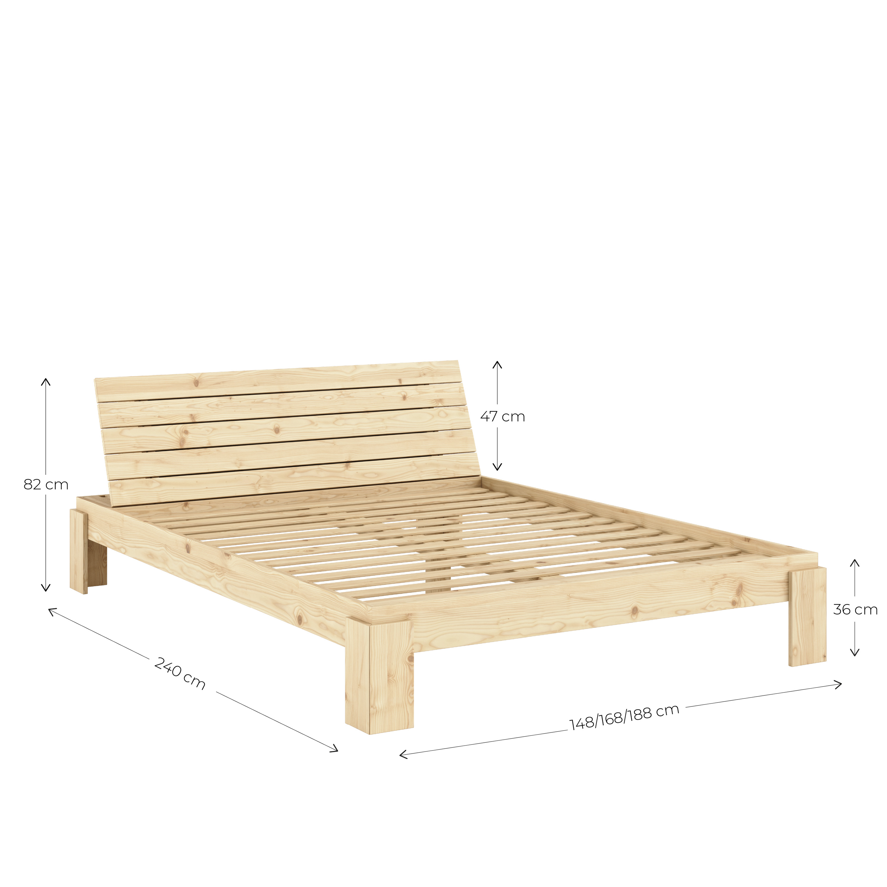 Karup Design Layers Sängynrunko Päädyllä Luonnonväri 160x200