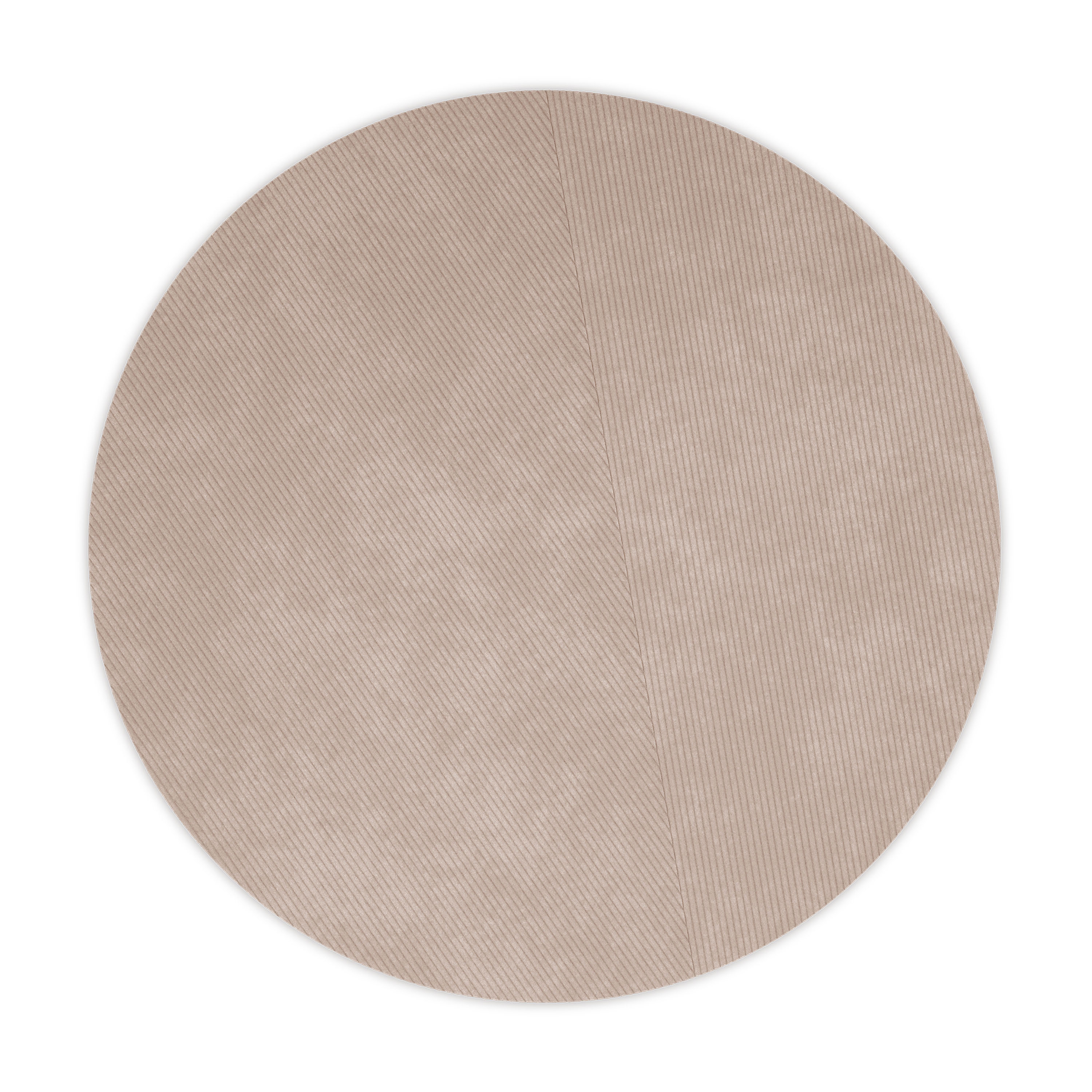 Northern - Row Rund Ullmatta Light Grey Ø270 - Brun