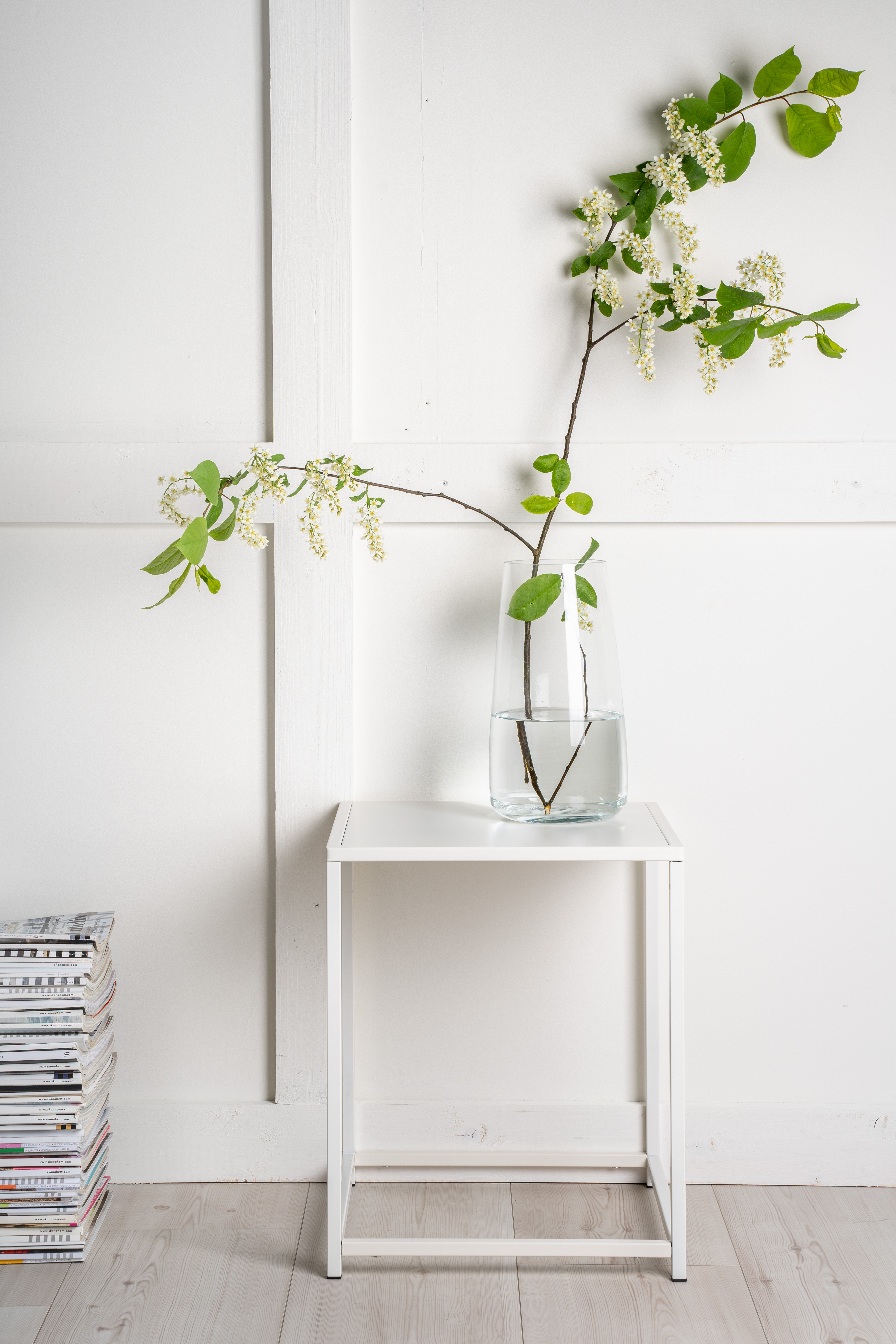 Venture Home Evin Sidobord Vit 46cm