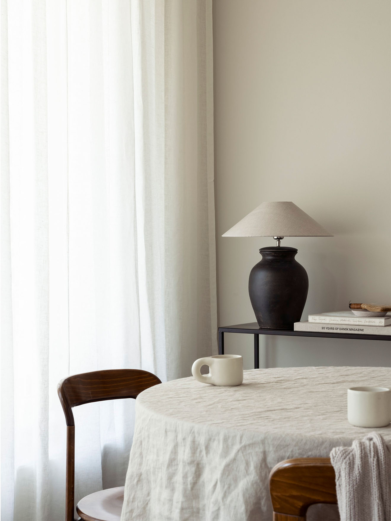 Watt &amp; Veke Basic Flat Lampskärm Natural 42cm