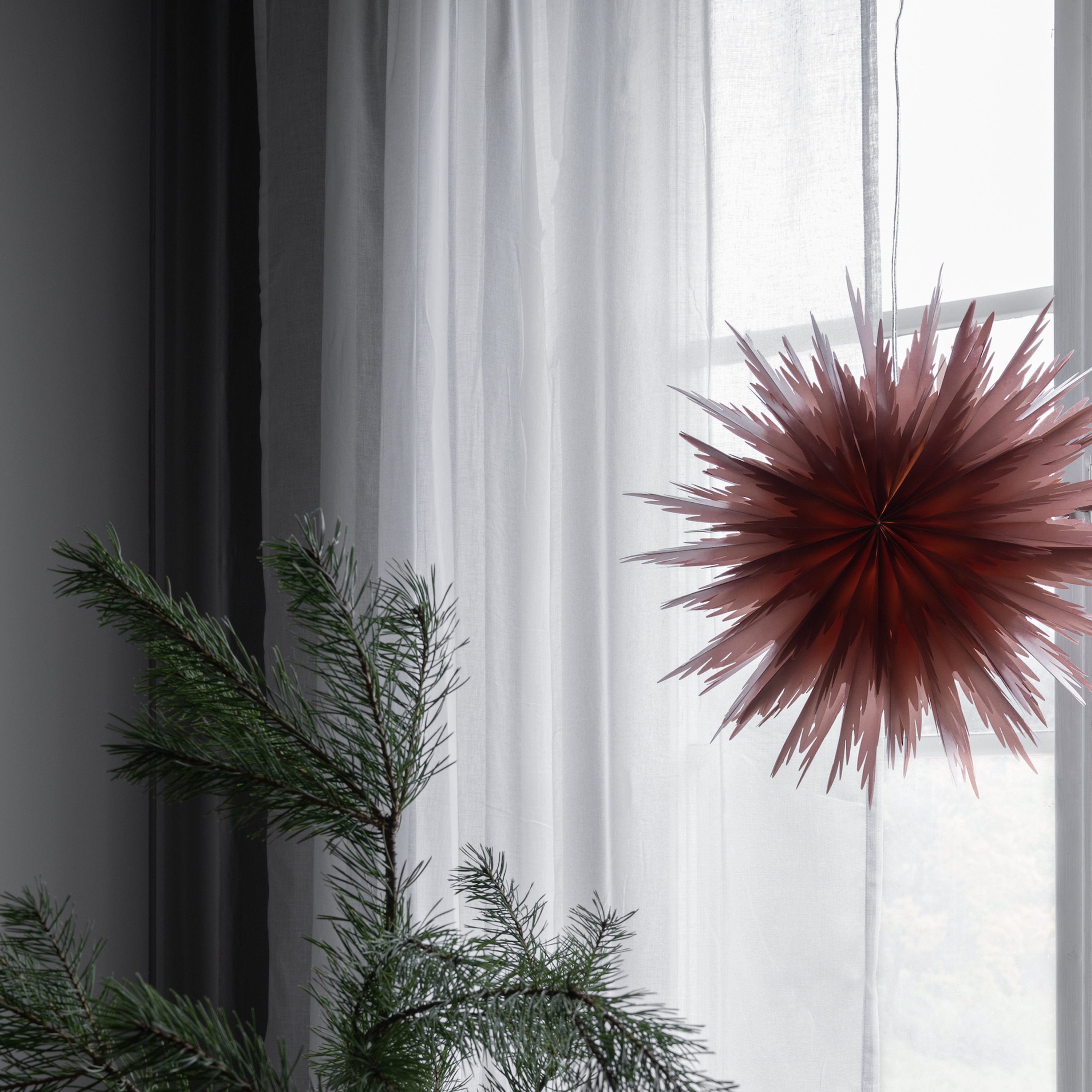 Watt &amp; Veke Liz Joulutähti Red Orchre 50cm