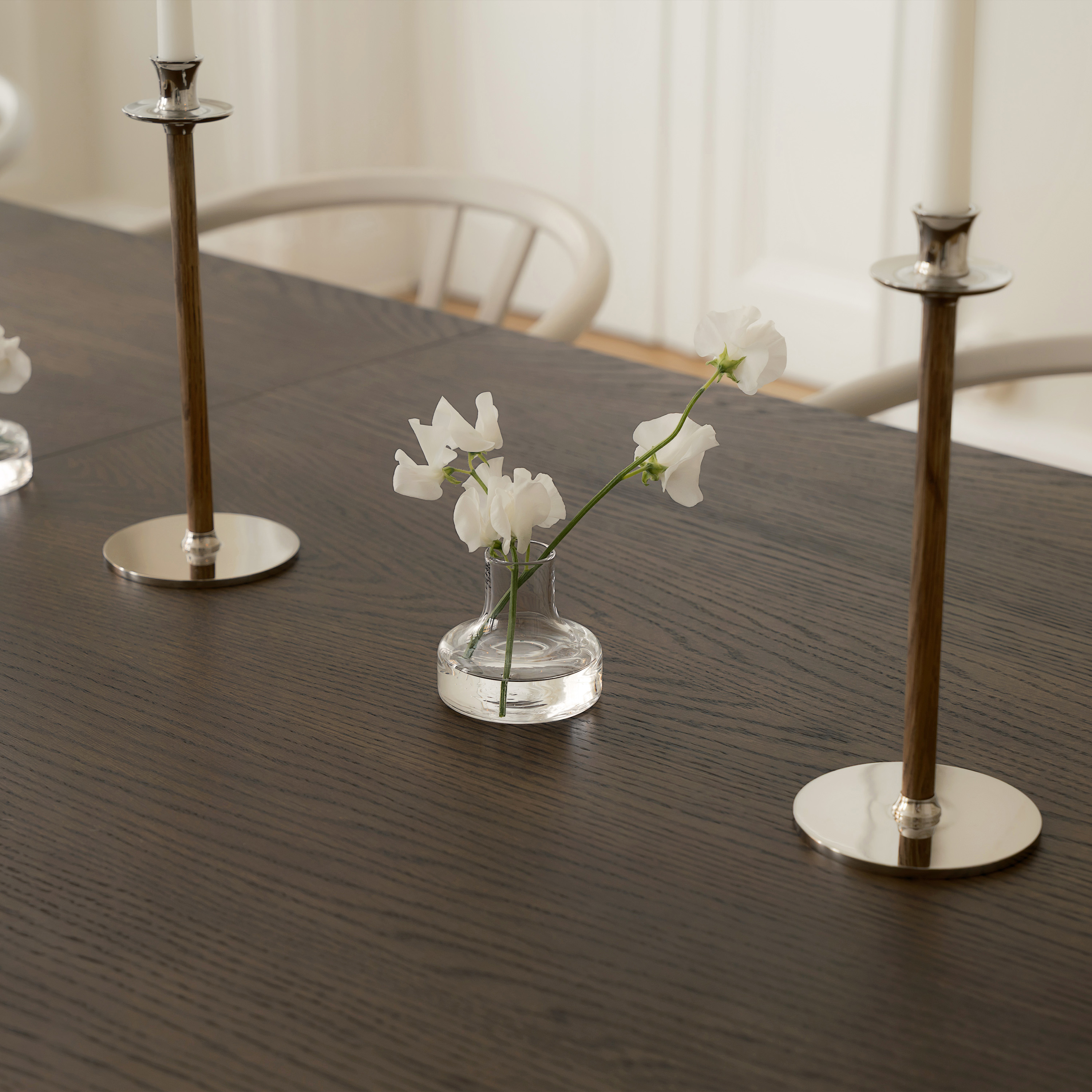 Hilke Collection Alto Basso Kynttilänjalka Hopea 39cm