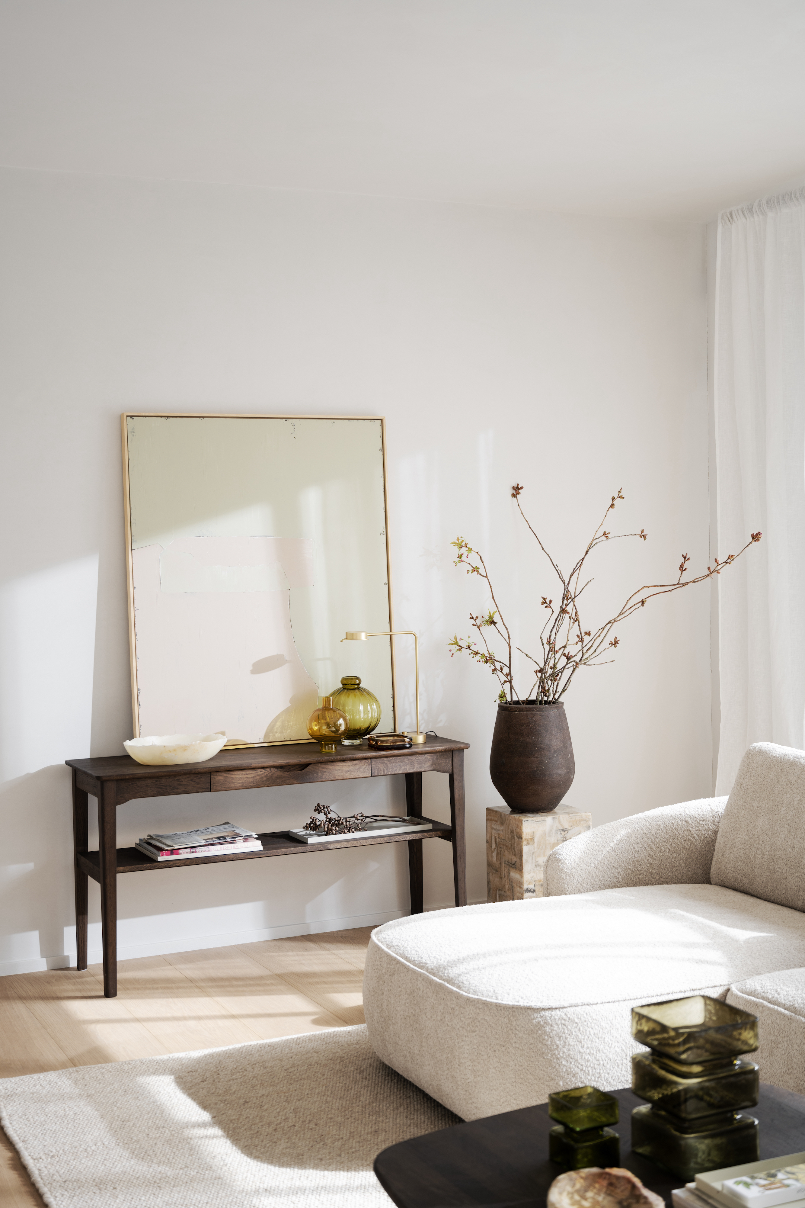 Rowico Home Norris 4-Sitzer Sofa Chaiselongue Links Hellbeige 319cm