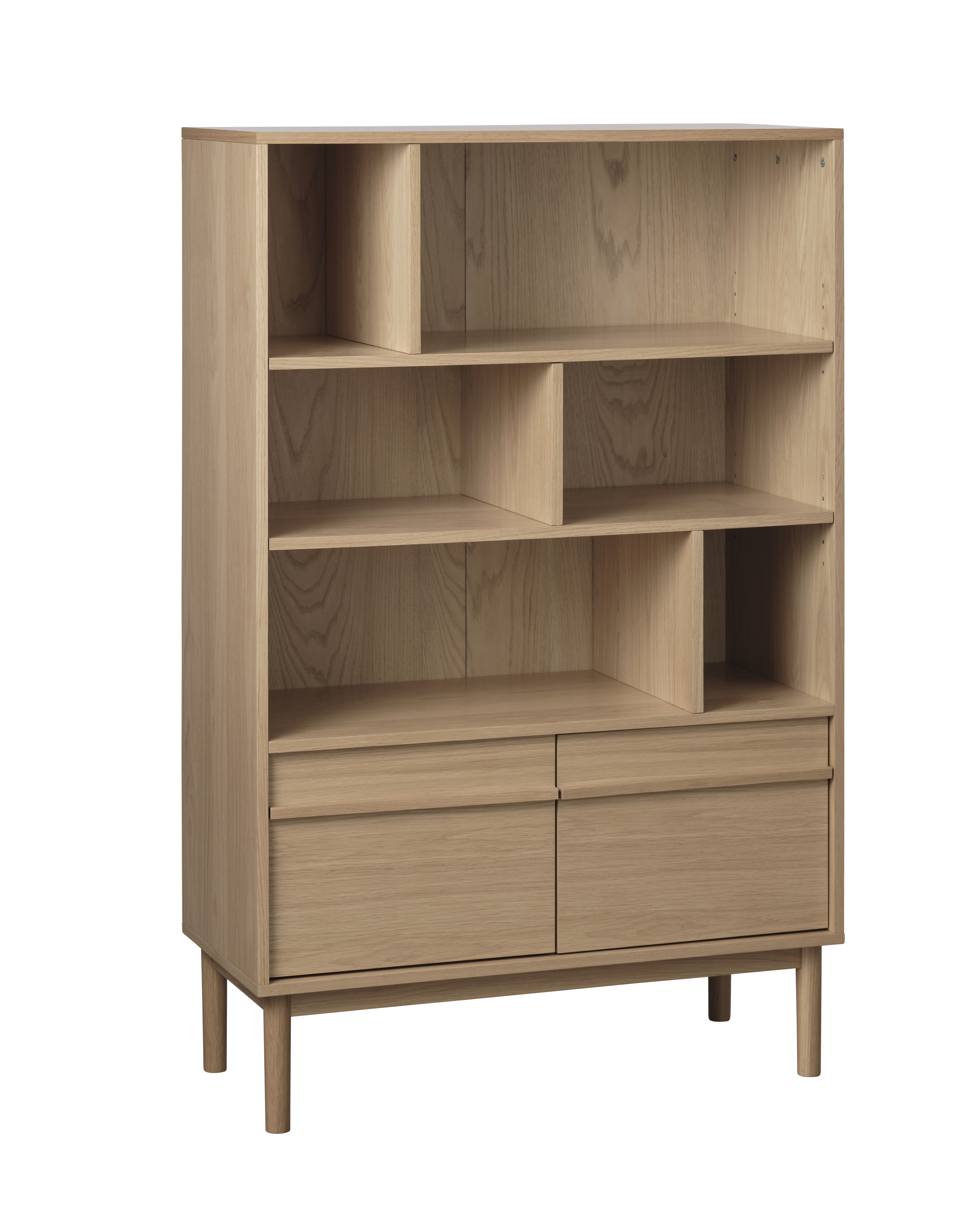 Nordic Home Andrea Bücherregal Natural Oak 140cm