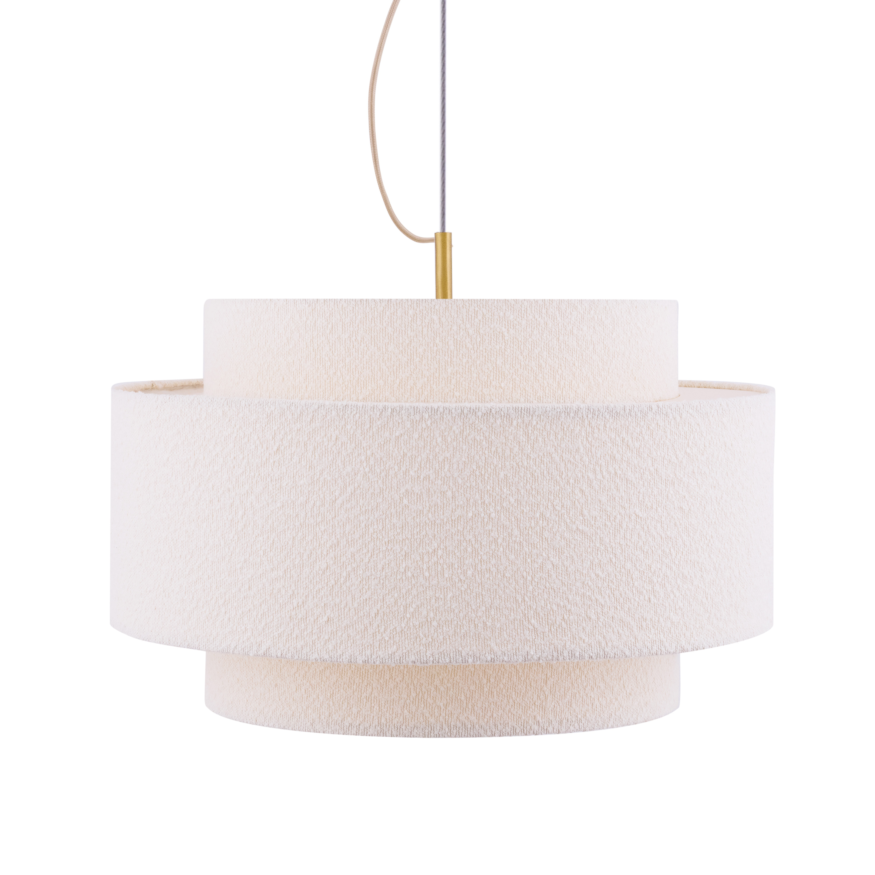 Globen Lighting Noah Kattovalaisin Bouclé Valkoinen 50cm