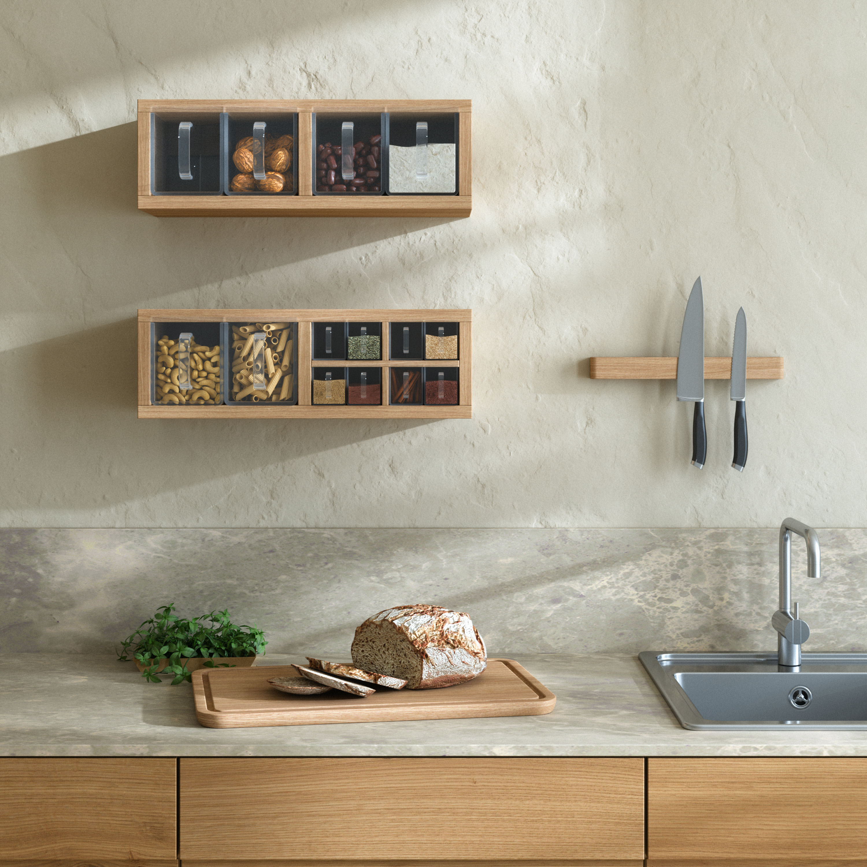 Andersen Furniture A-Organizer 1 Vägghylla Ek 17x52