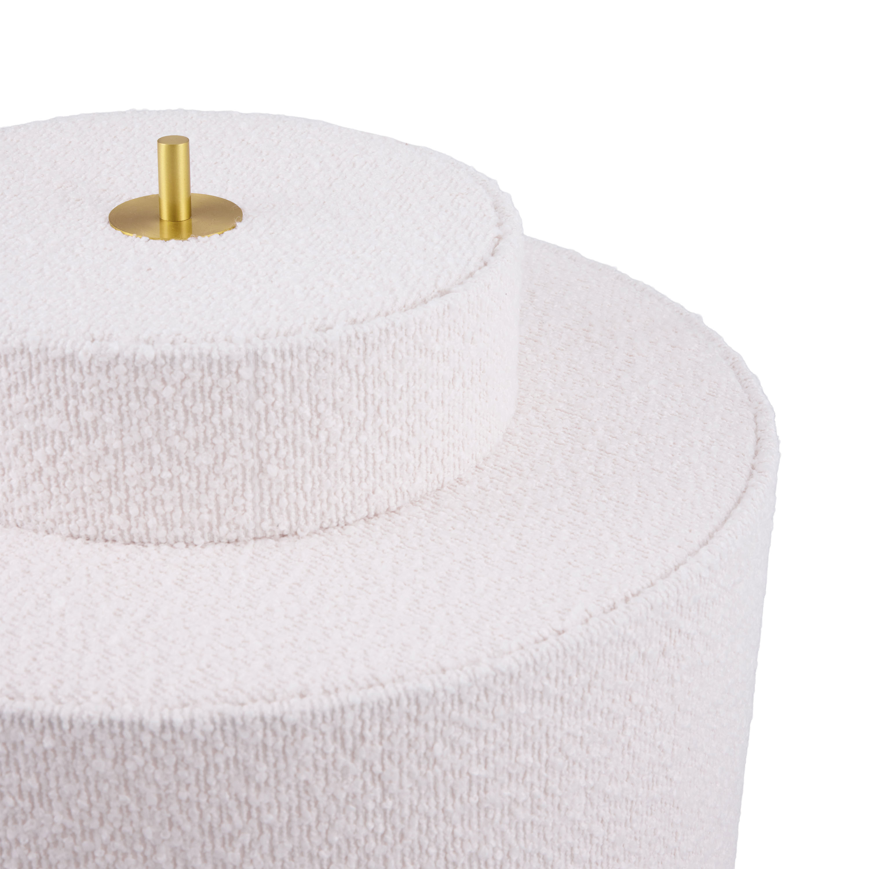 Globen Lighting Noah Stehlampe Weißer Bouclé 45cm