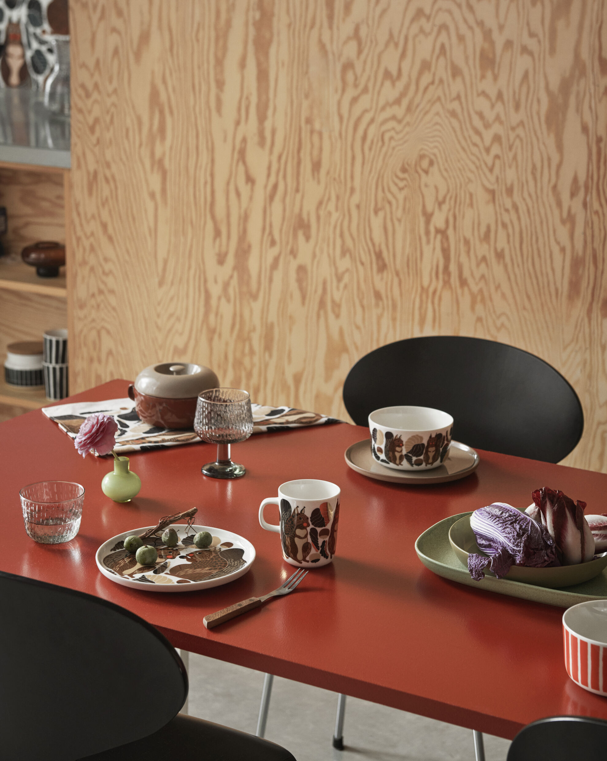 Marimekko Oiva Tarjoilulautanen Sage 18x25