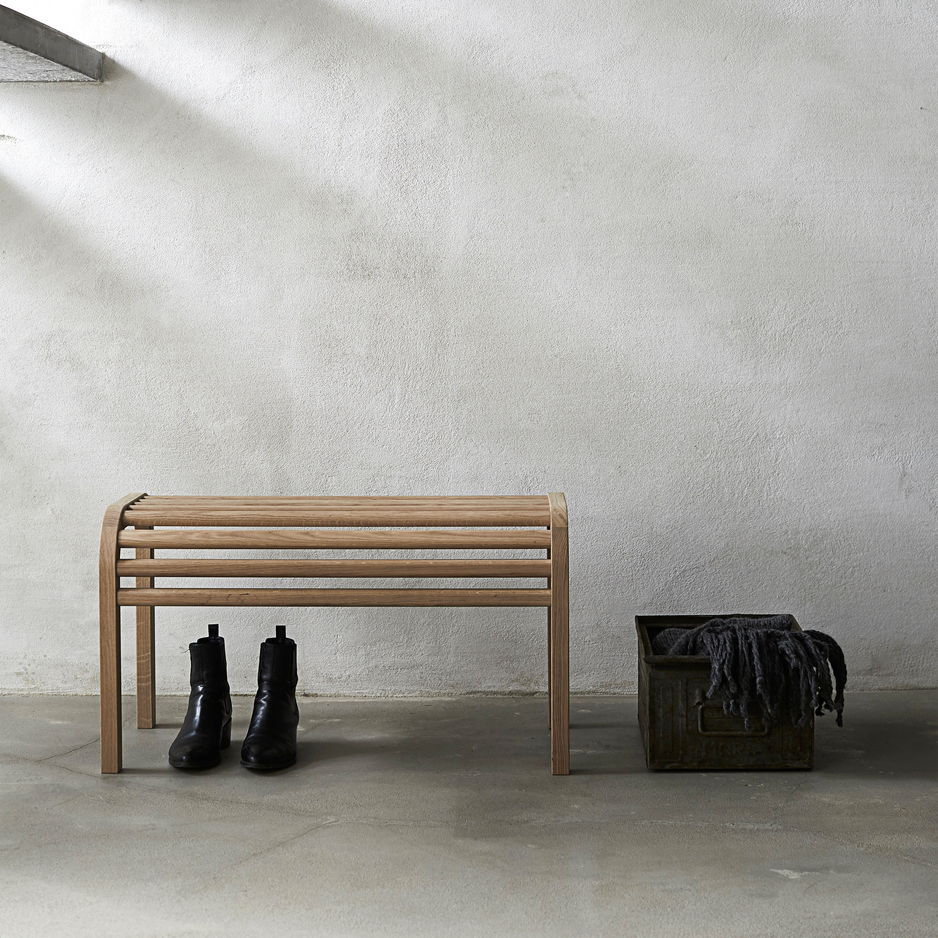 Andersen Furniture B1 Benk Hvitpigmentert Eik 80cm