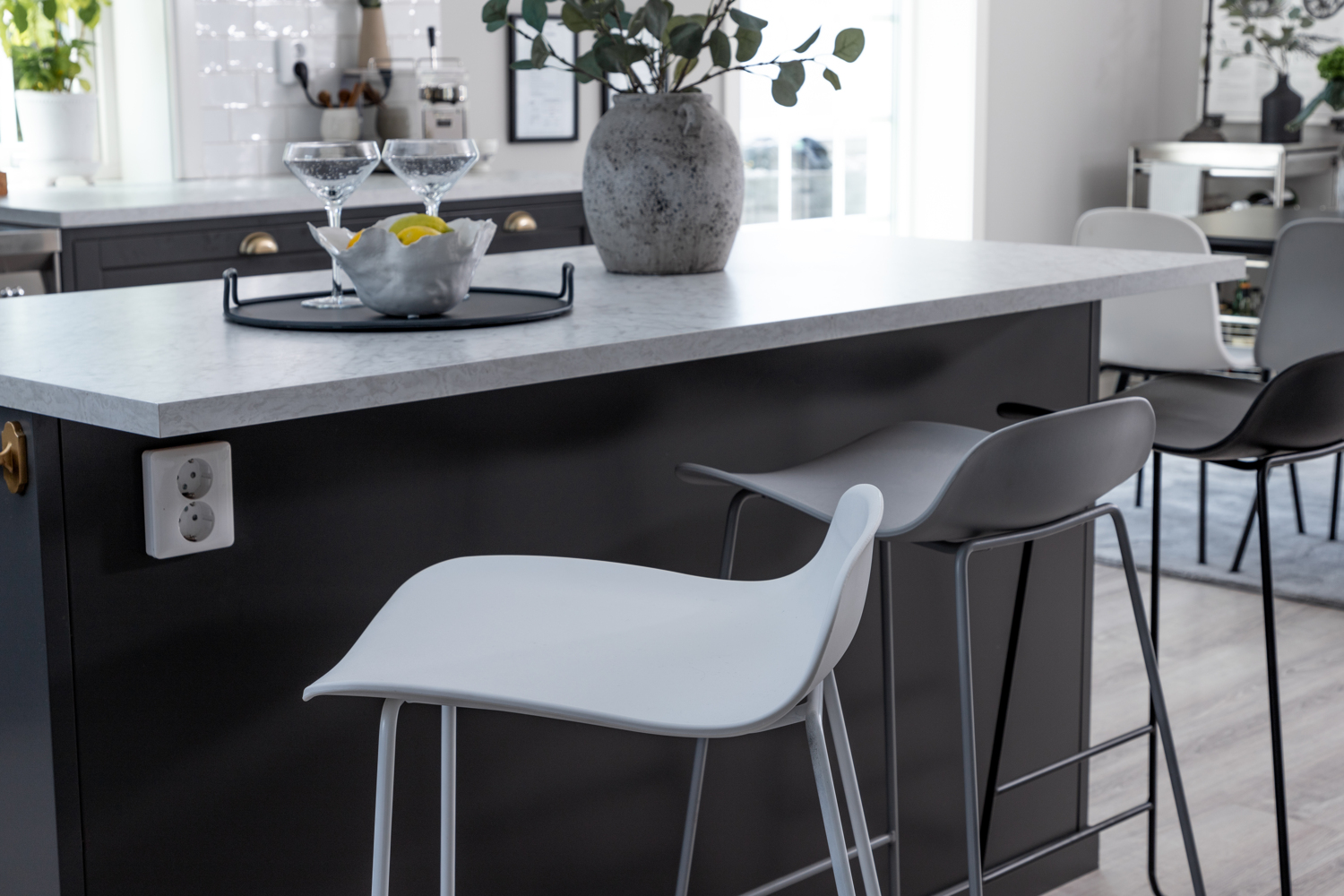 Venture Home Vanda Barstol Vit