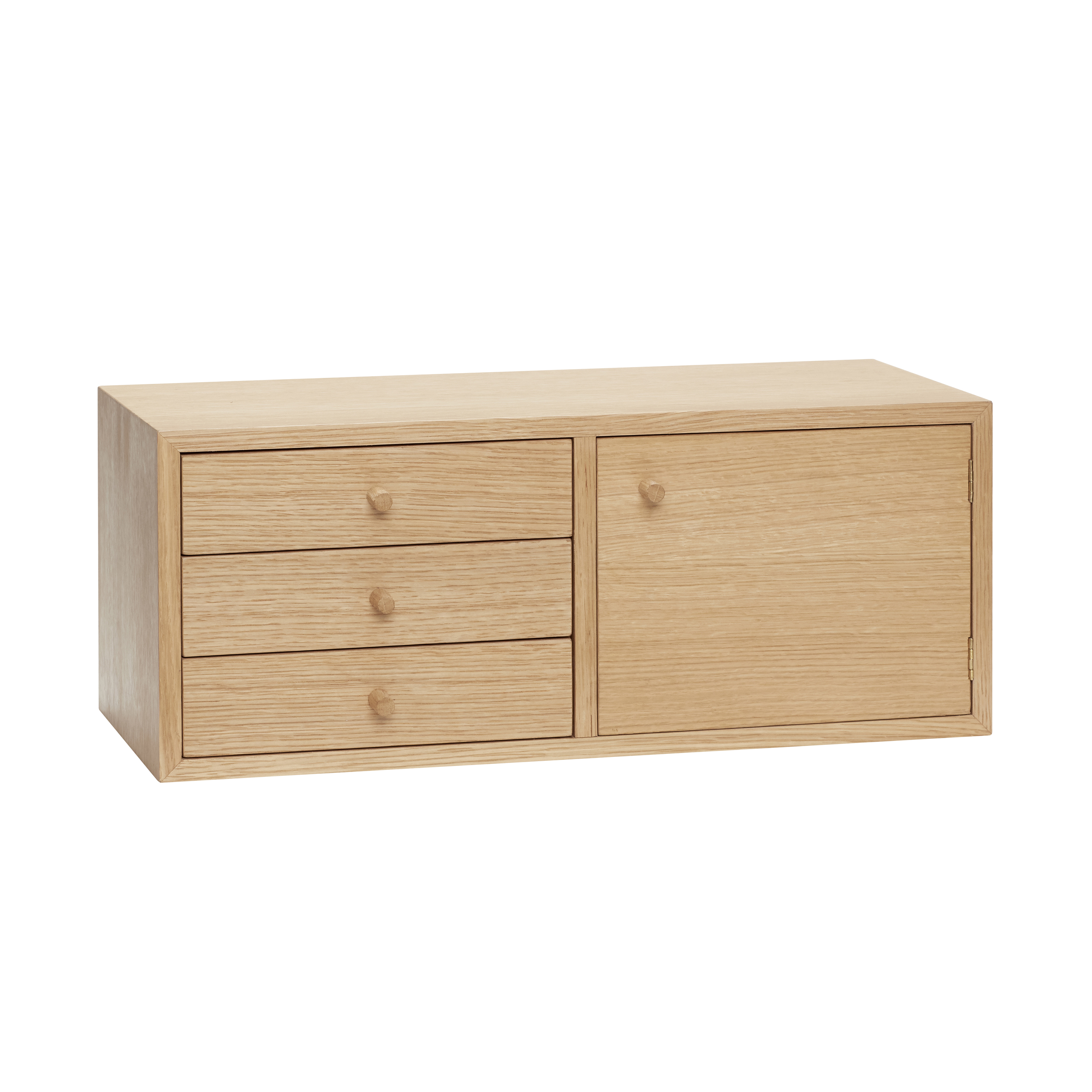 Hübsch - Piccolo Schrank Natur - Beige - Nachttisch