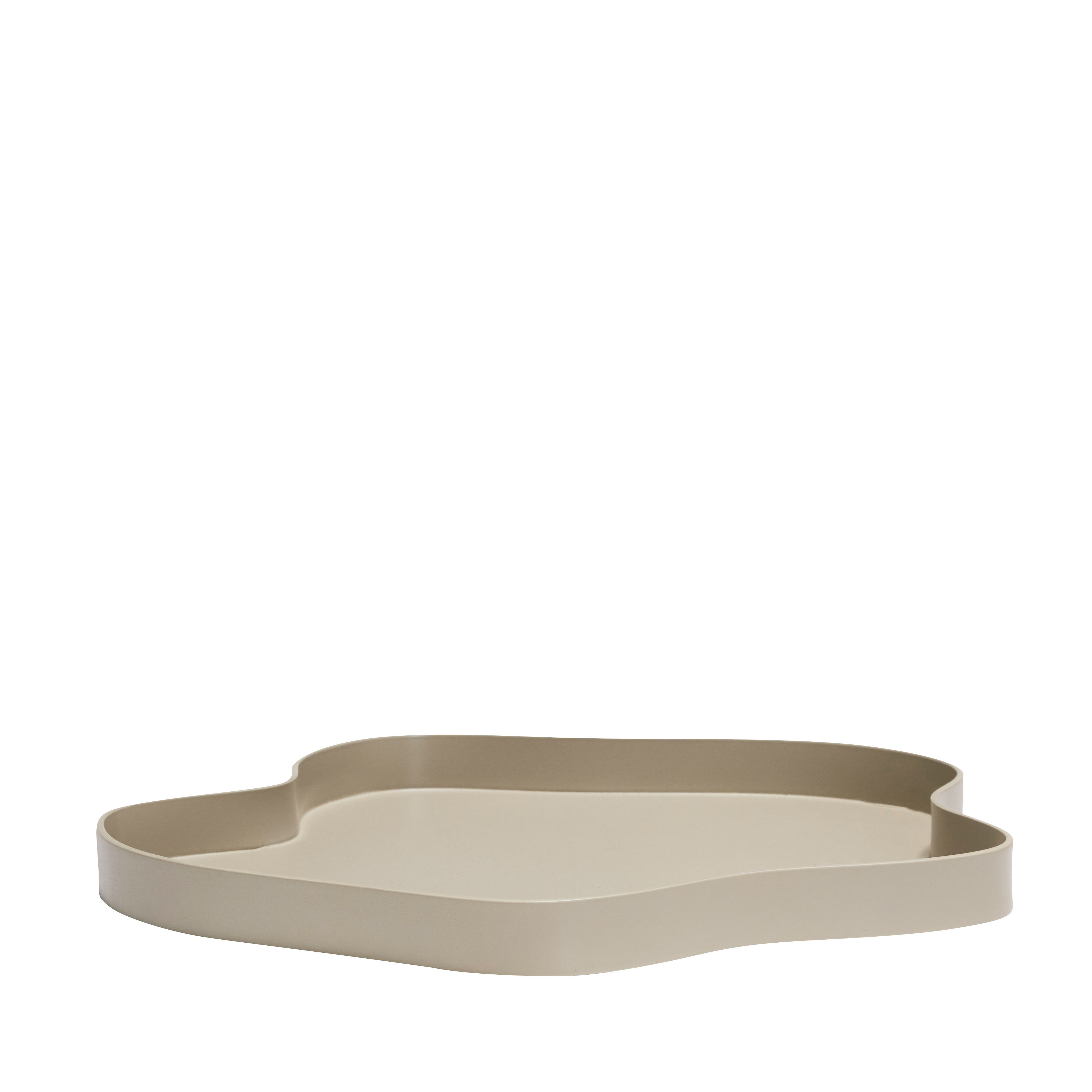 Hübsch - Pond Bricka Sand Ø37 - Beige - Tabletts