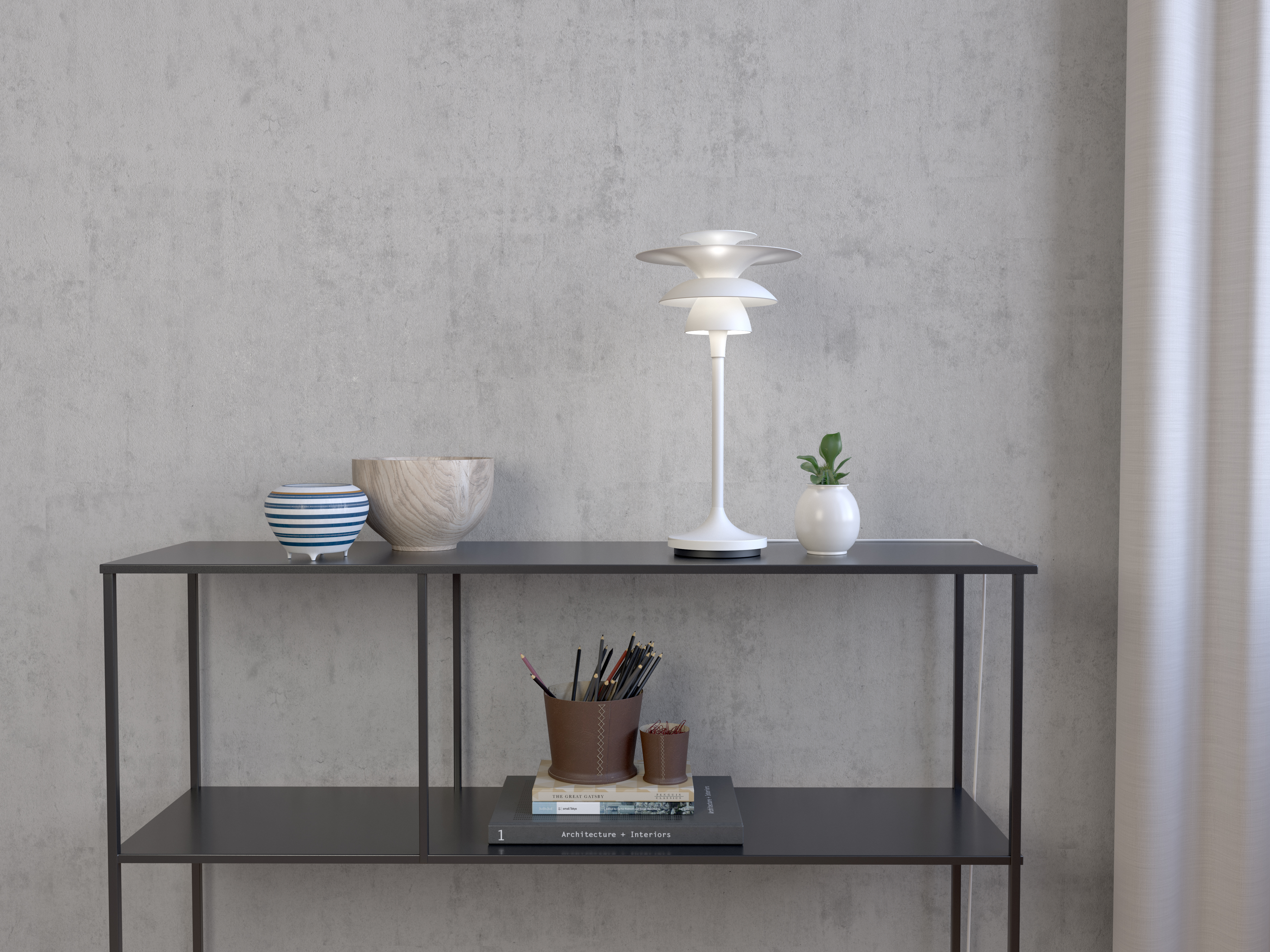 Belid Picasso Bordlampe Matt hvit 35cm