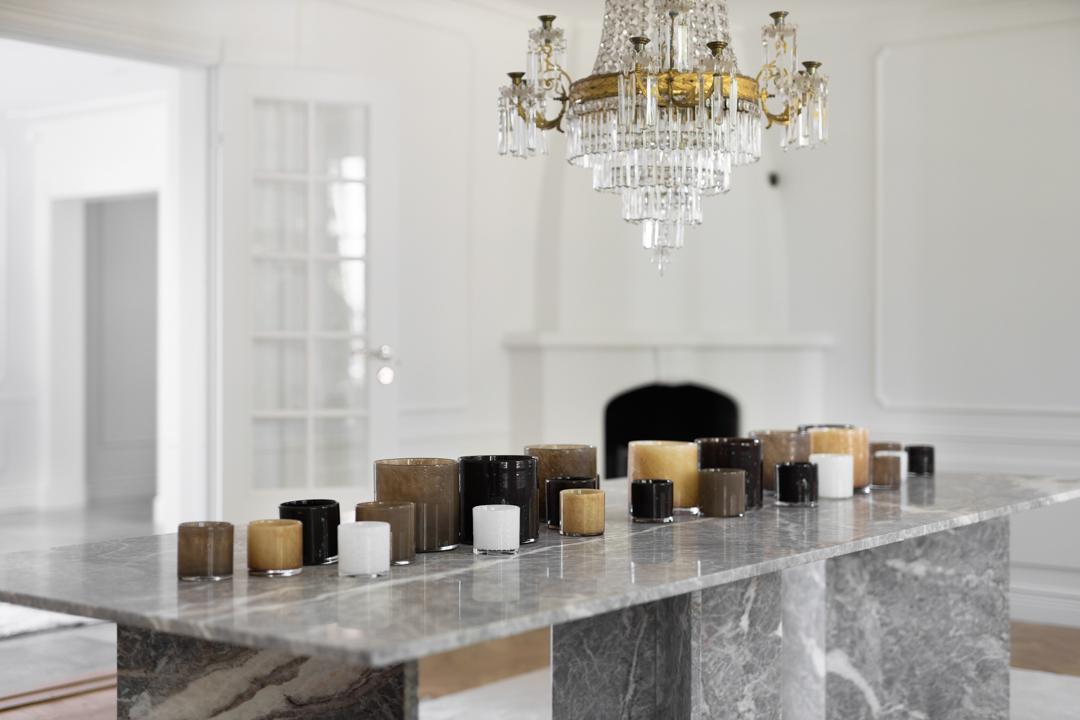 Jakobsdals Lagoon Ljuslykta Beige 8cm