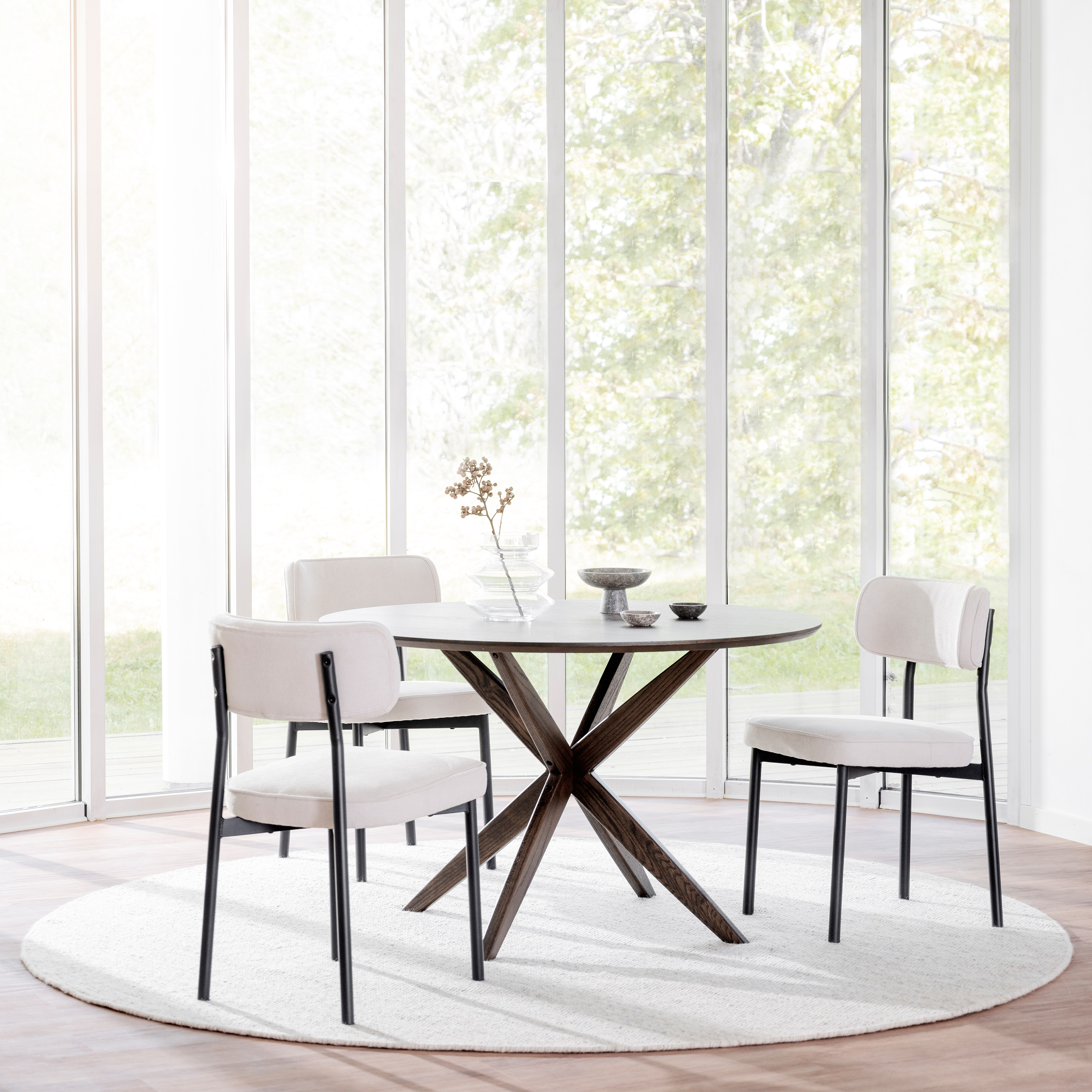 Rowico Home Calverton Esstisch Braun Ø120