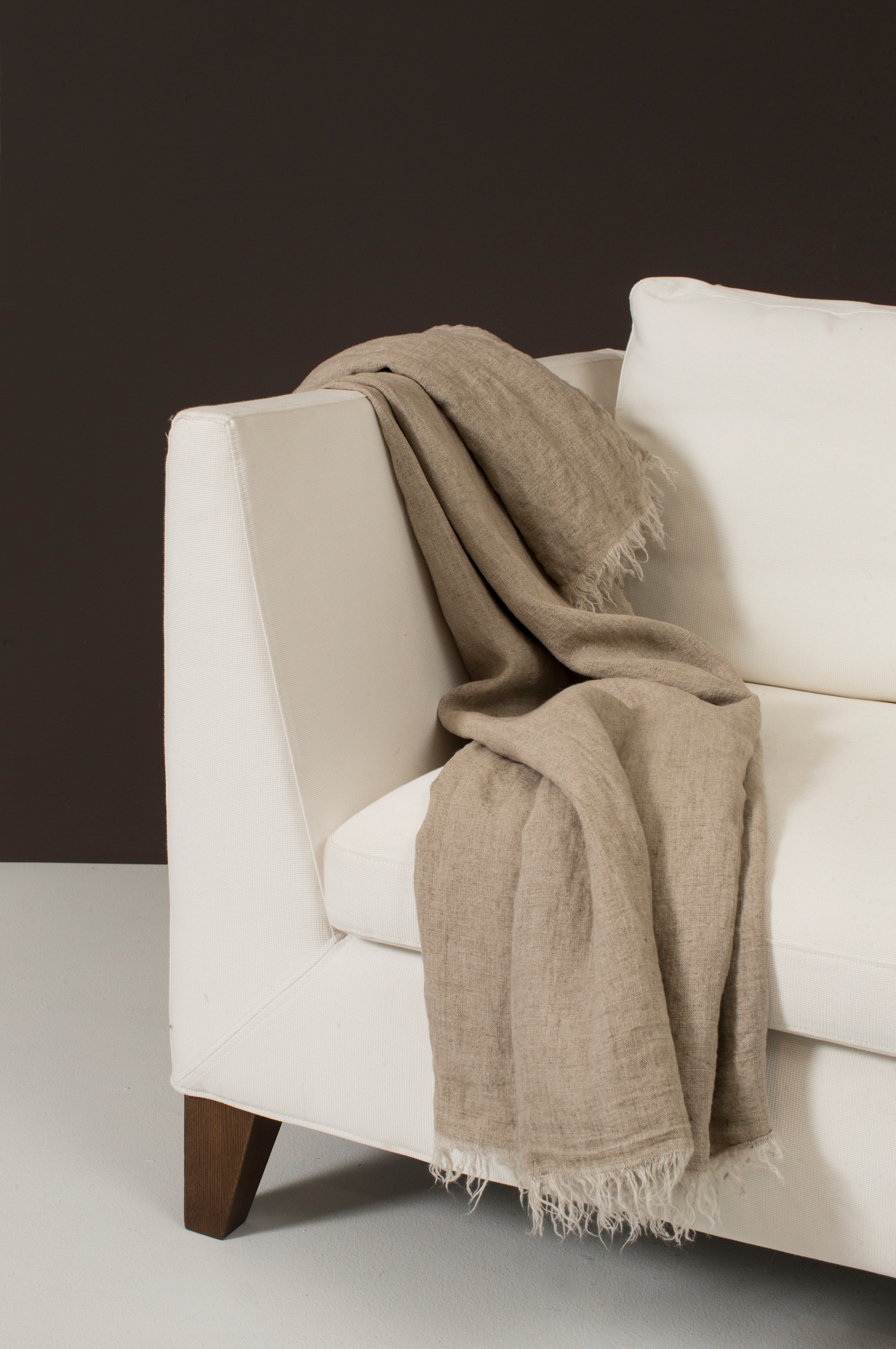 Himla Levelin Pläd Linne Natural