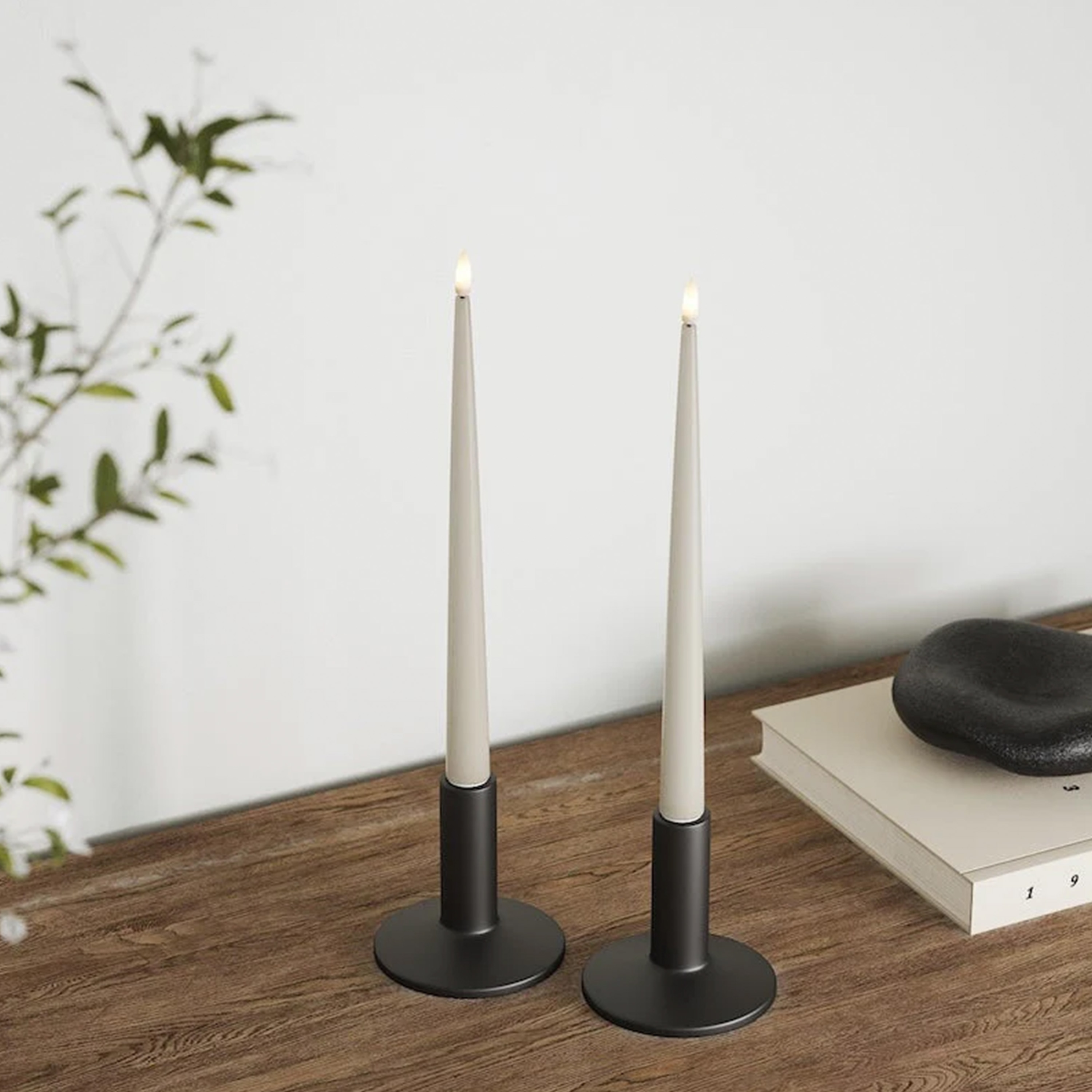 Deluxe Homeart LED Kronelys Shiny Sand 28cm