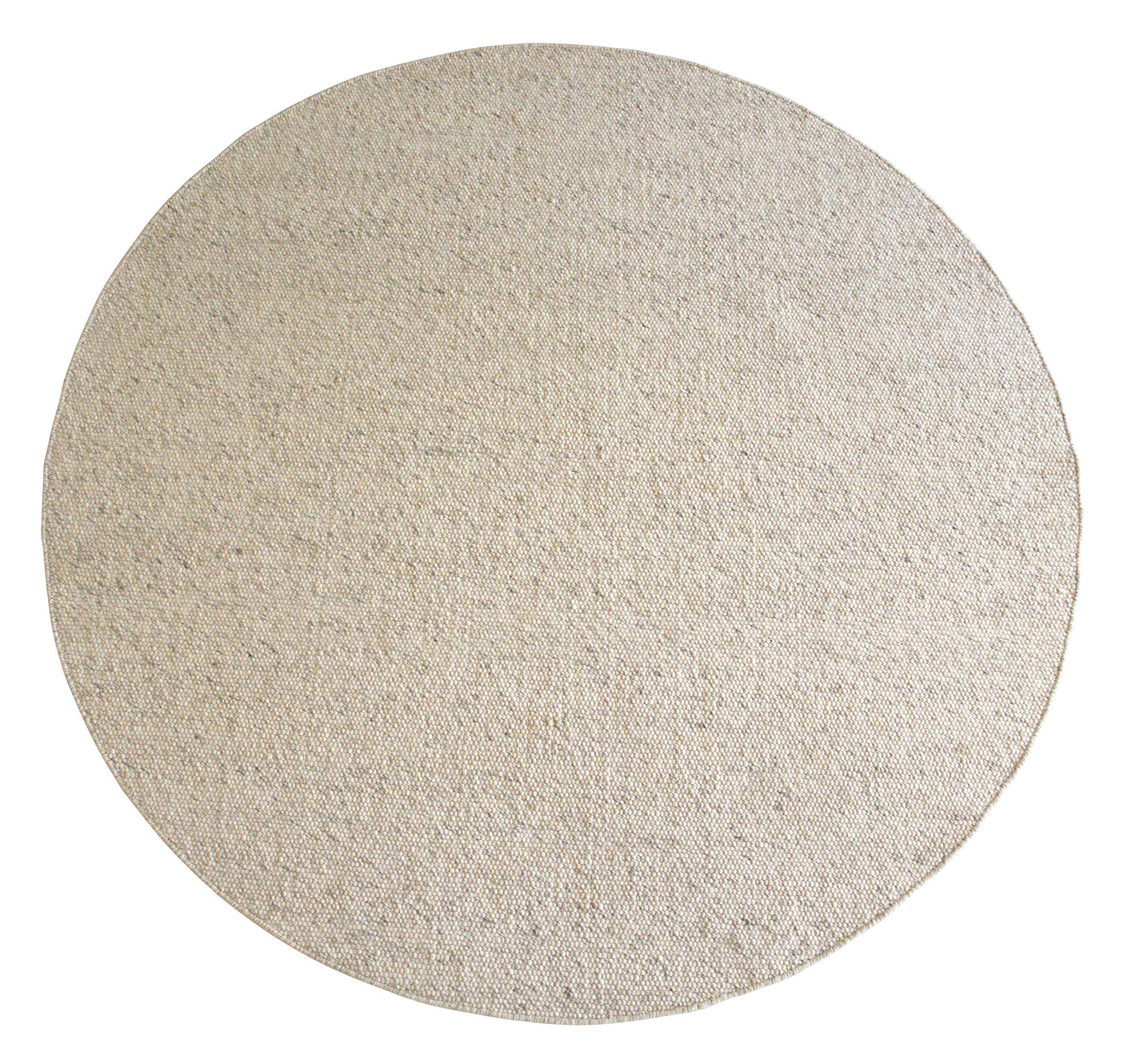 Auckland Ullmatta Rund Beige 250cm
