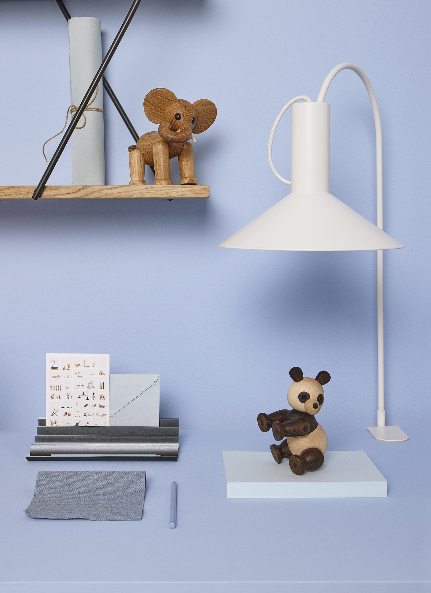 Spring Copenhagen Ollie Elephant Koristelu Tammi/Vaahtera 15cm