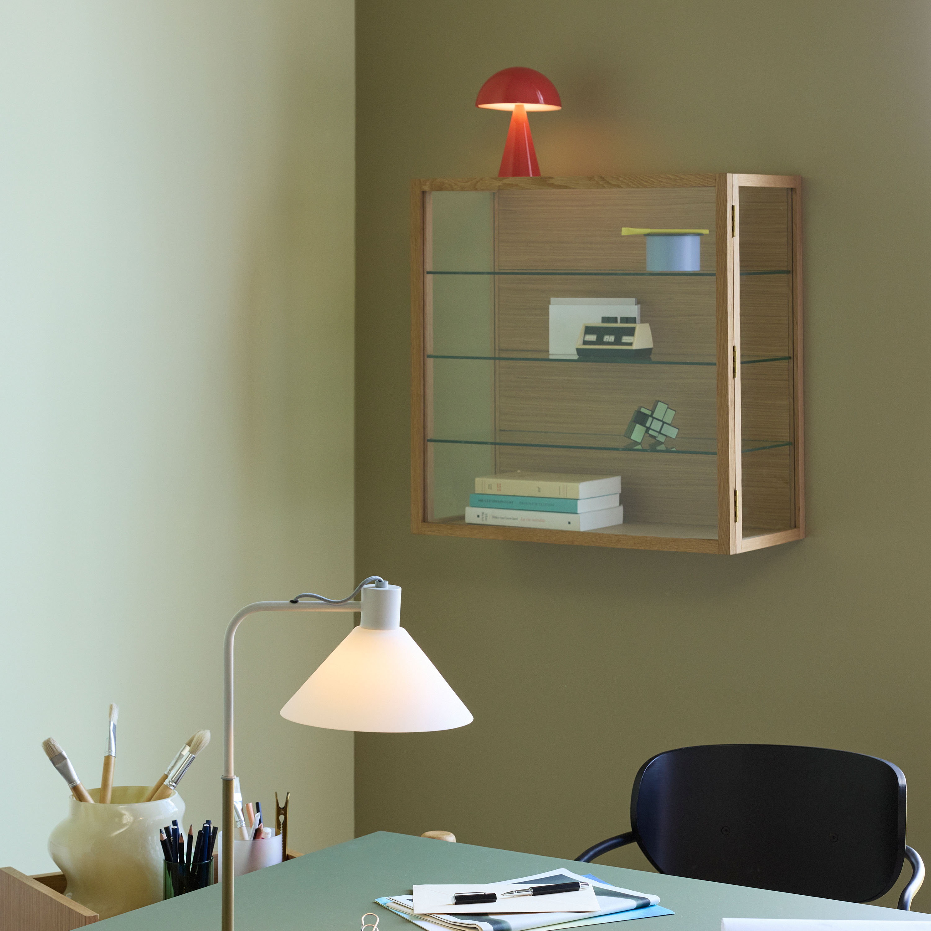 Hübsch Poetic Veggskap Natural Large 60x60