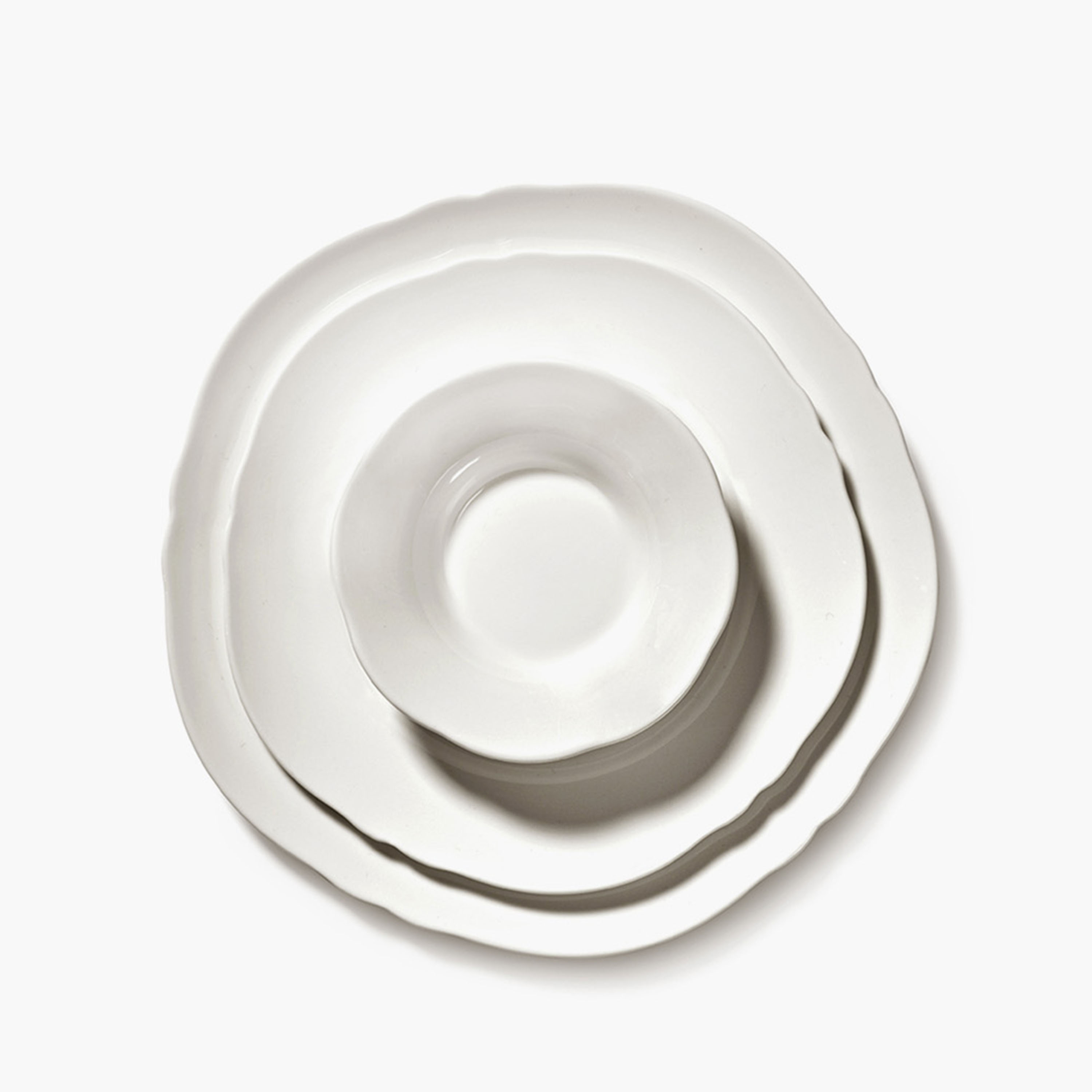 Serax Silhouette Tallrik White Ø24 4-pack