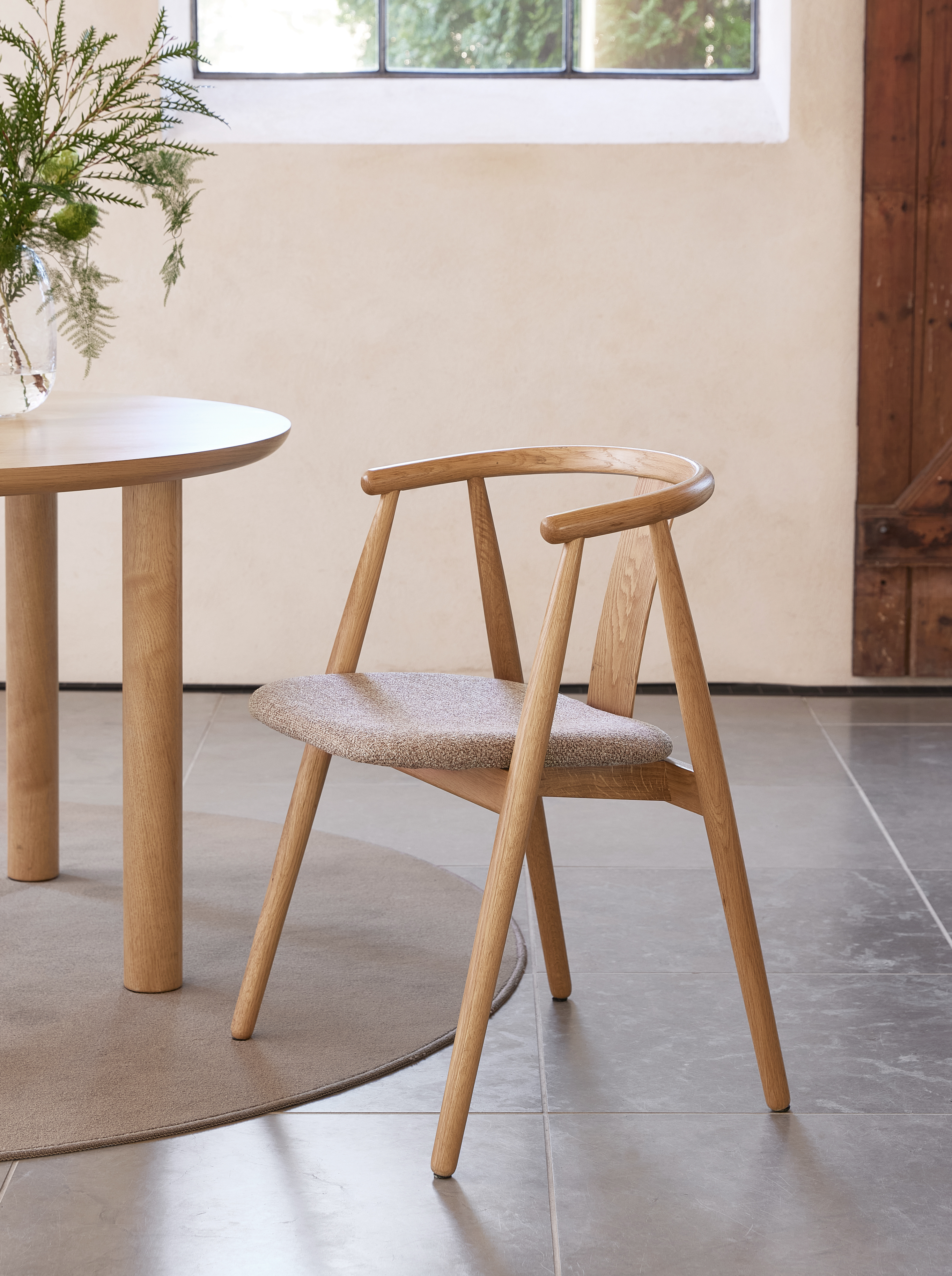 Nordic Home Henry Ruokatuoli Luonnon Beige