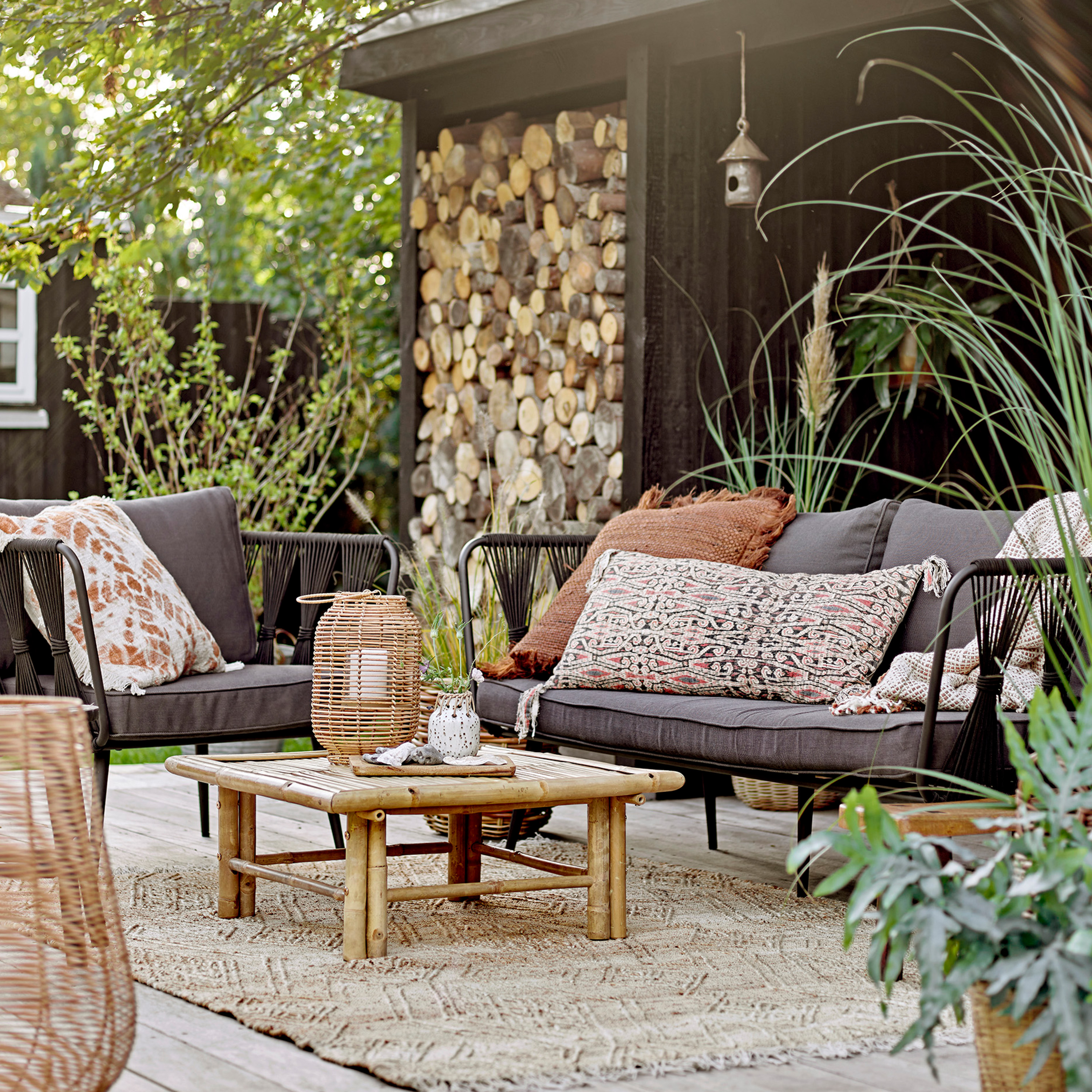 Bloomingville Pavone Loungestol Svart