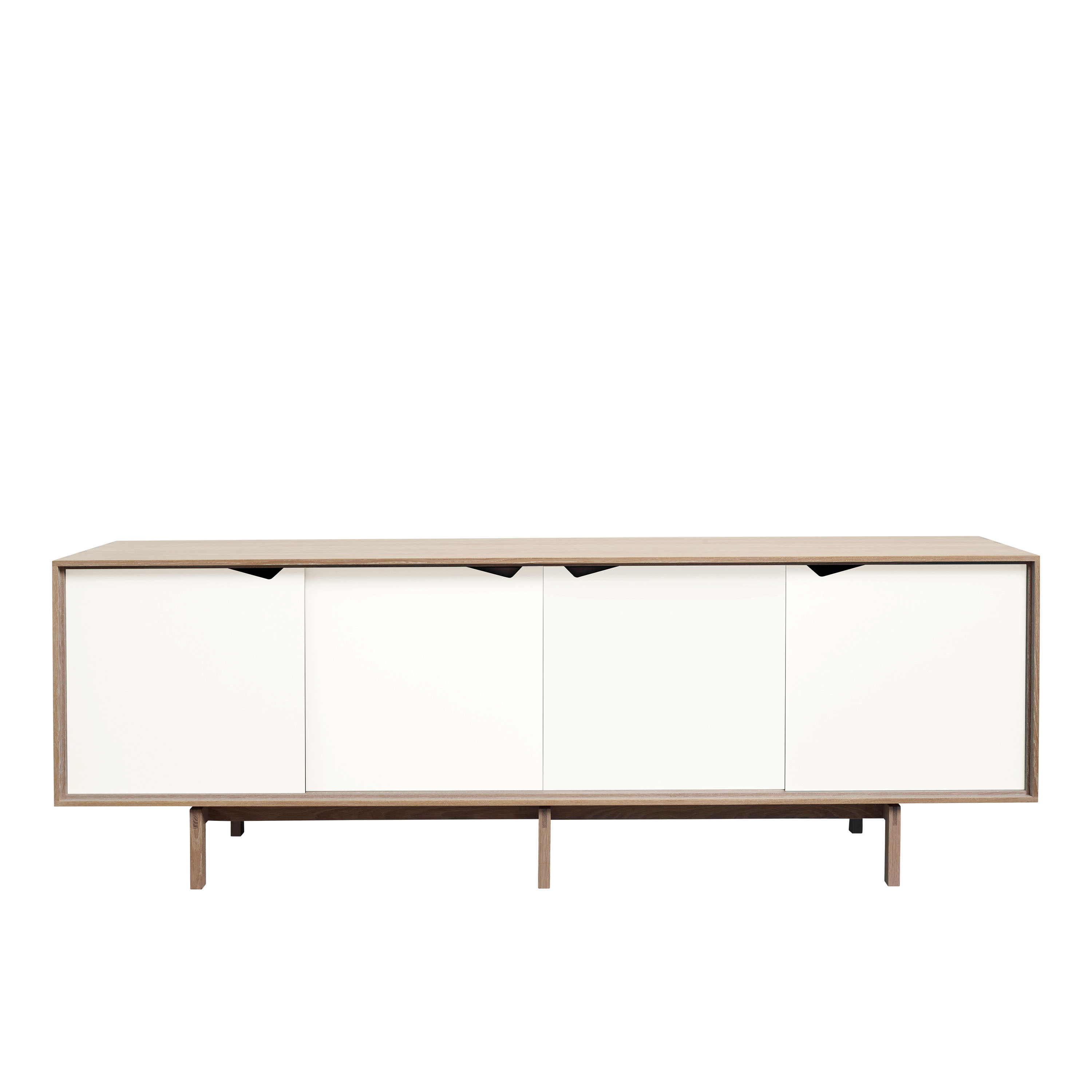 S1 Sideboard Såpad Ek/Vit 200x68