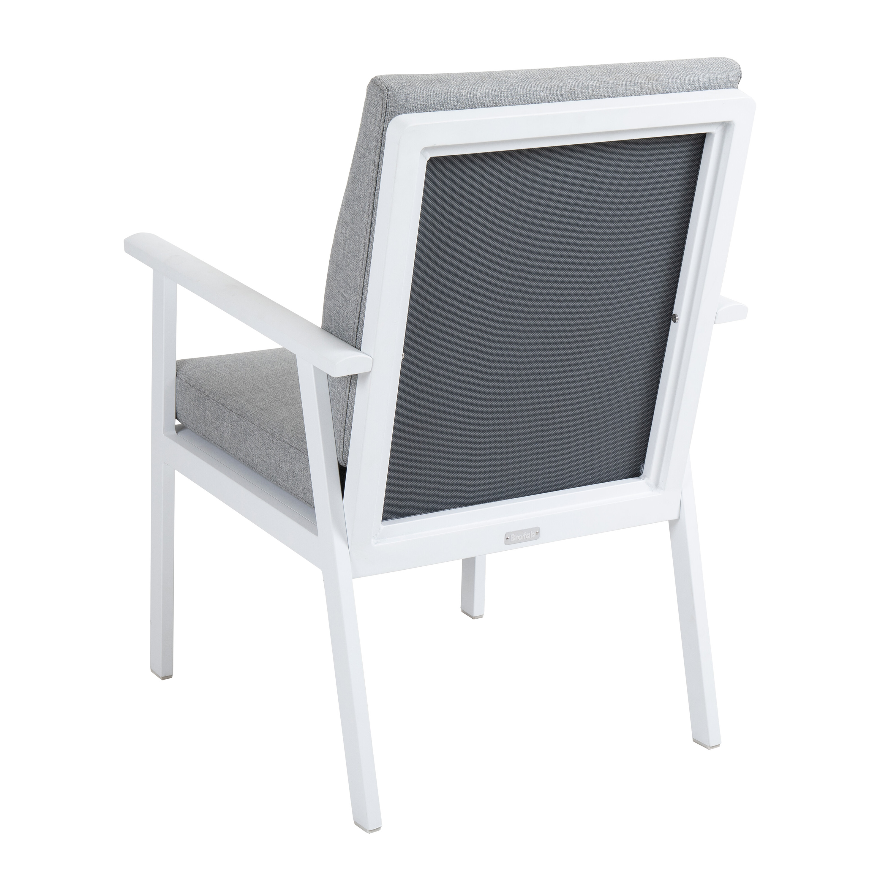 Brafab Samvaro Karmstol Vit/Pearl Grey