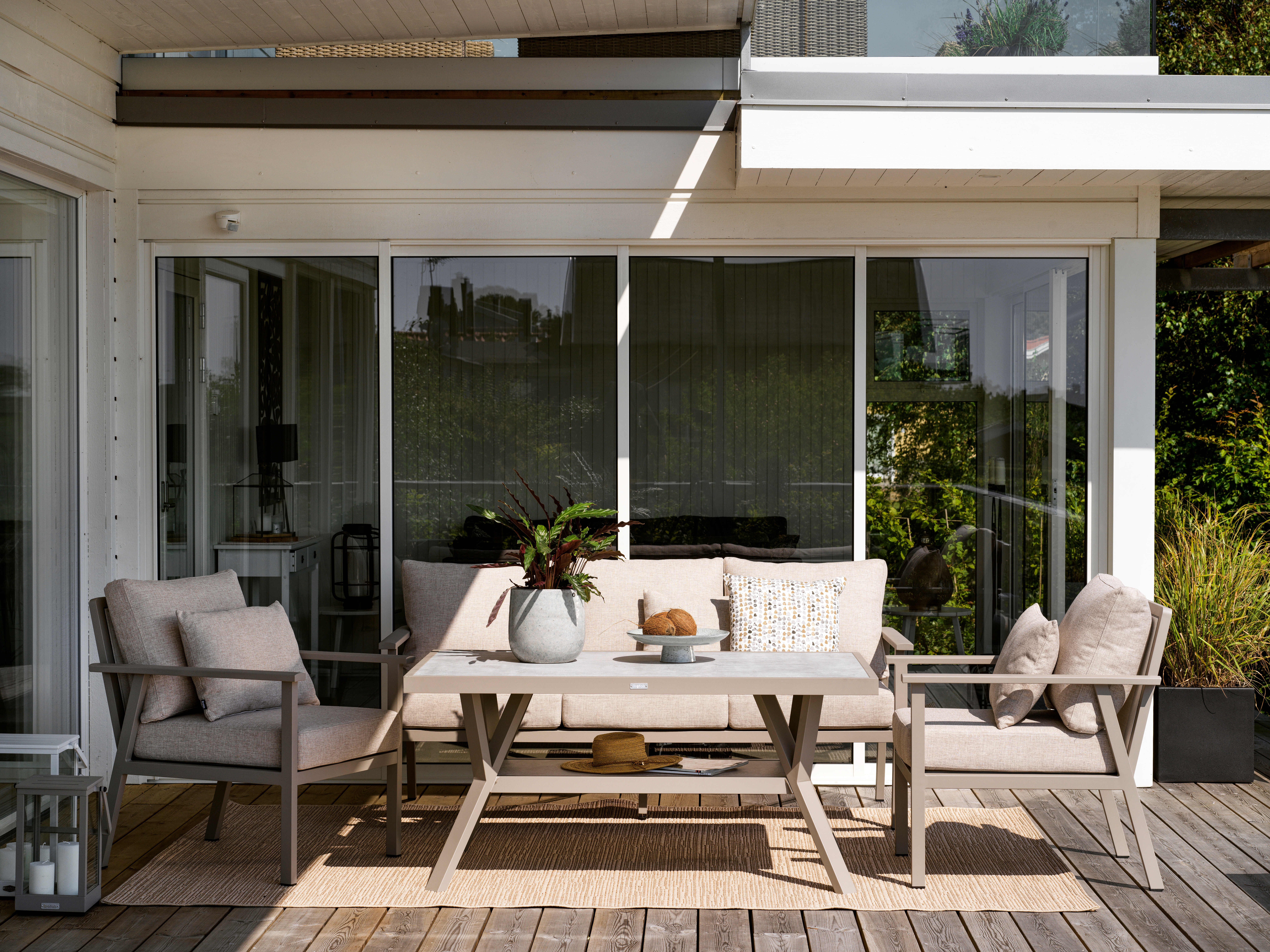 Brafab Samvaro Loungestol Khaki/Sand 69cm