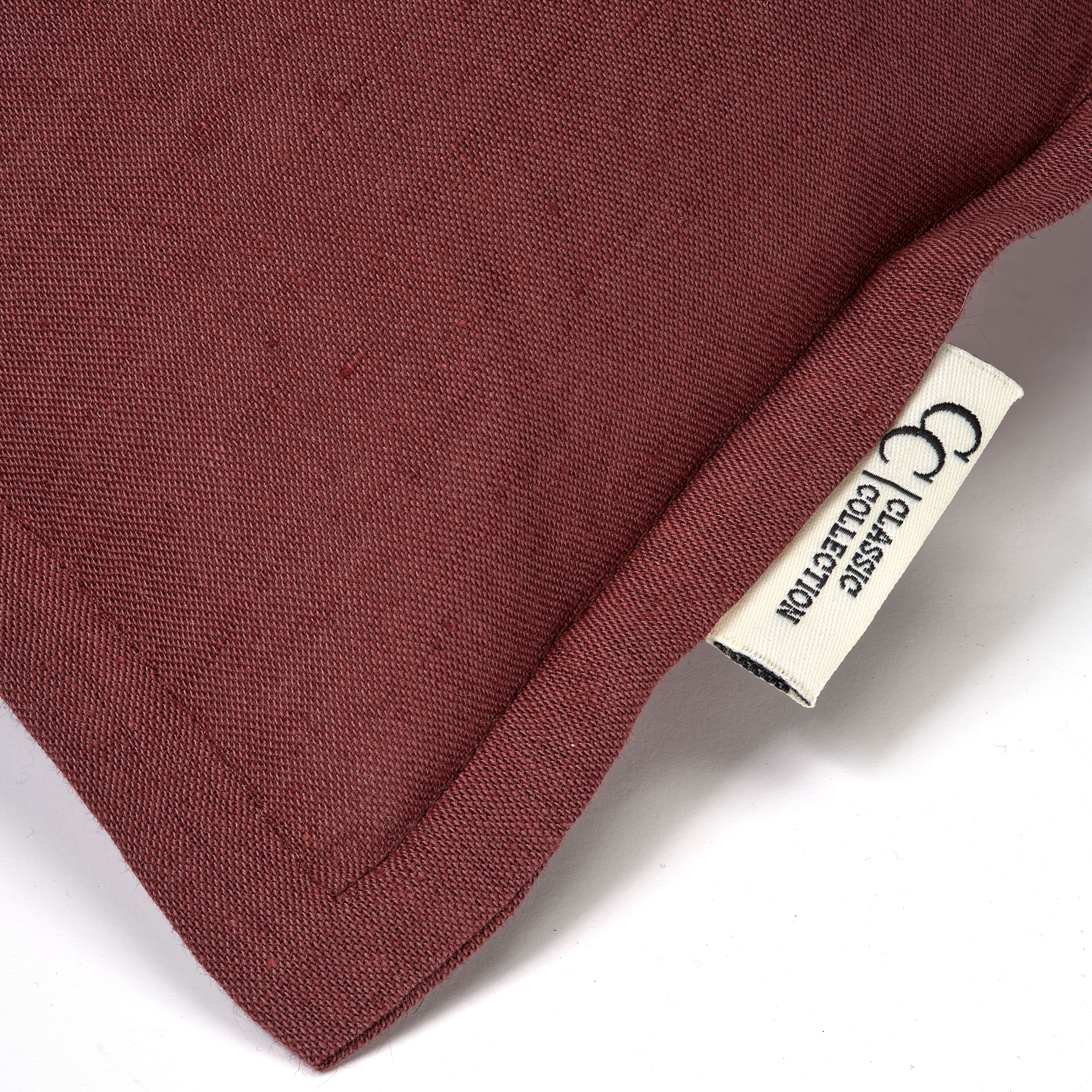 Classic Collection Classic Linen Kuddfodral Burgundy 50x50