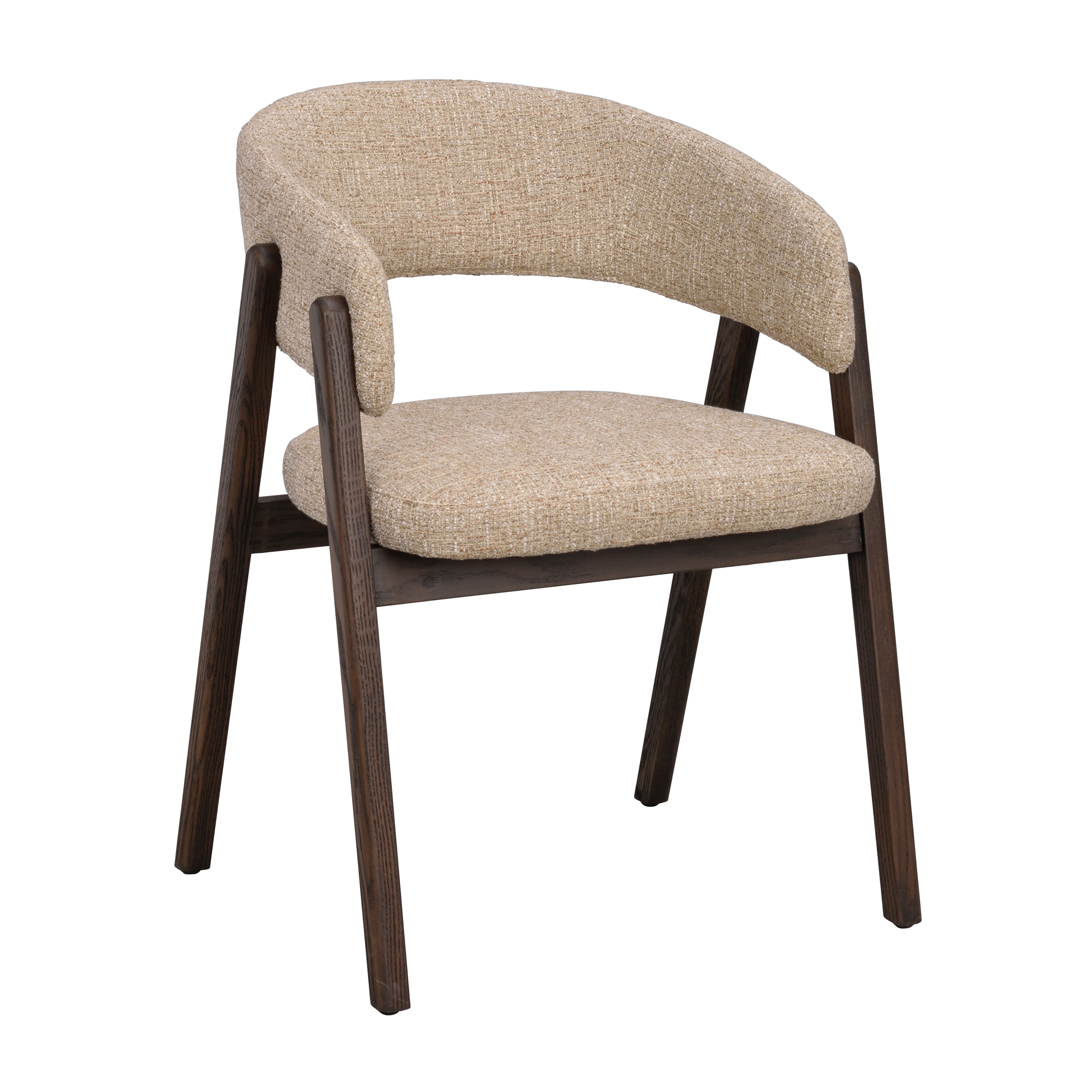Rowico Home Barnaby Armlehnstuhl Dunkelbeige/Eiche