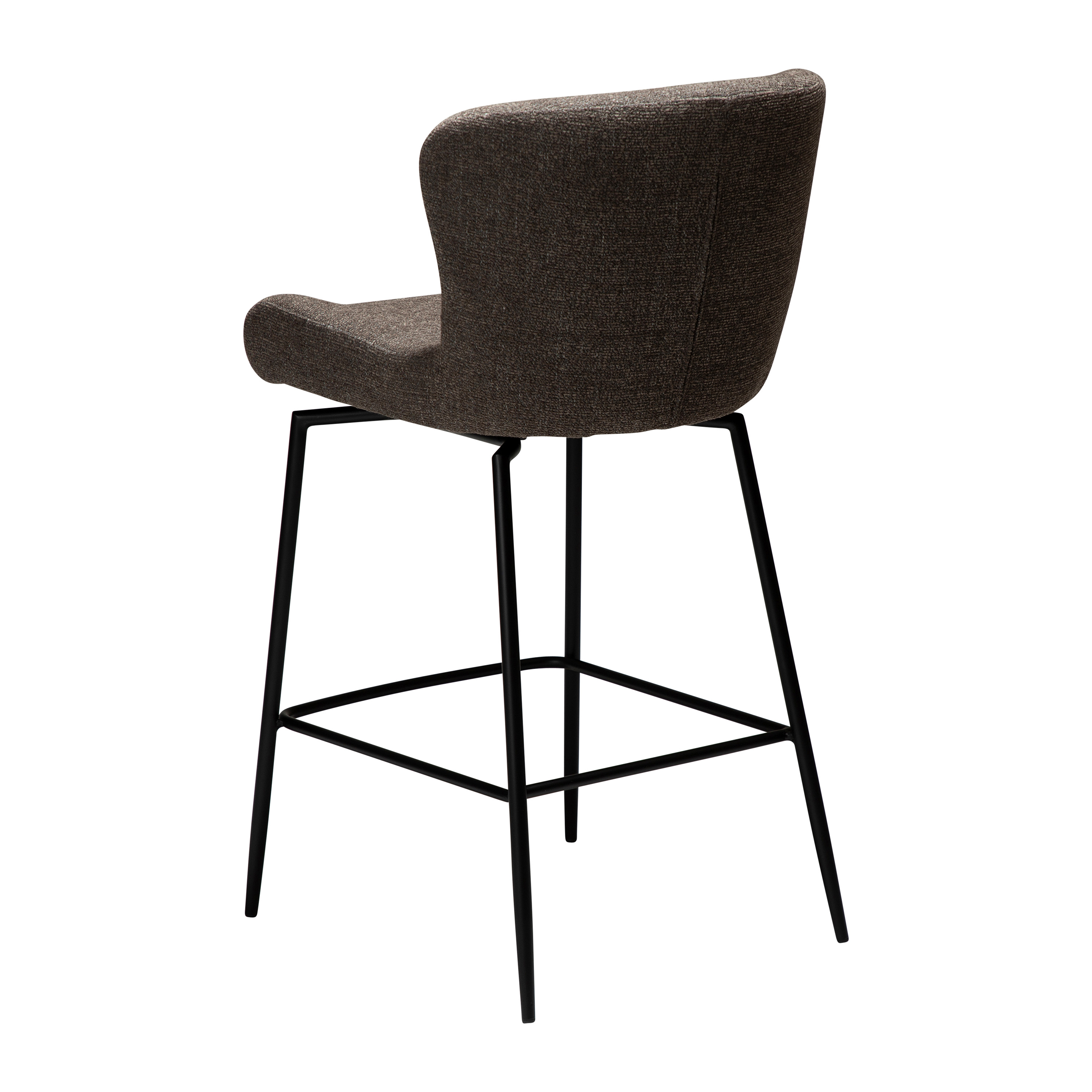 Dan Form Glam Swivel Barstol Major Brown Bouclé