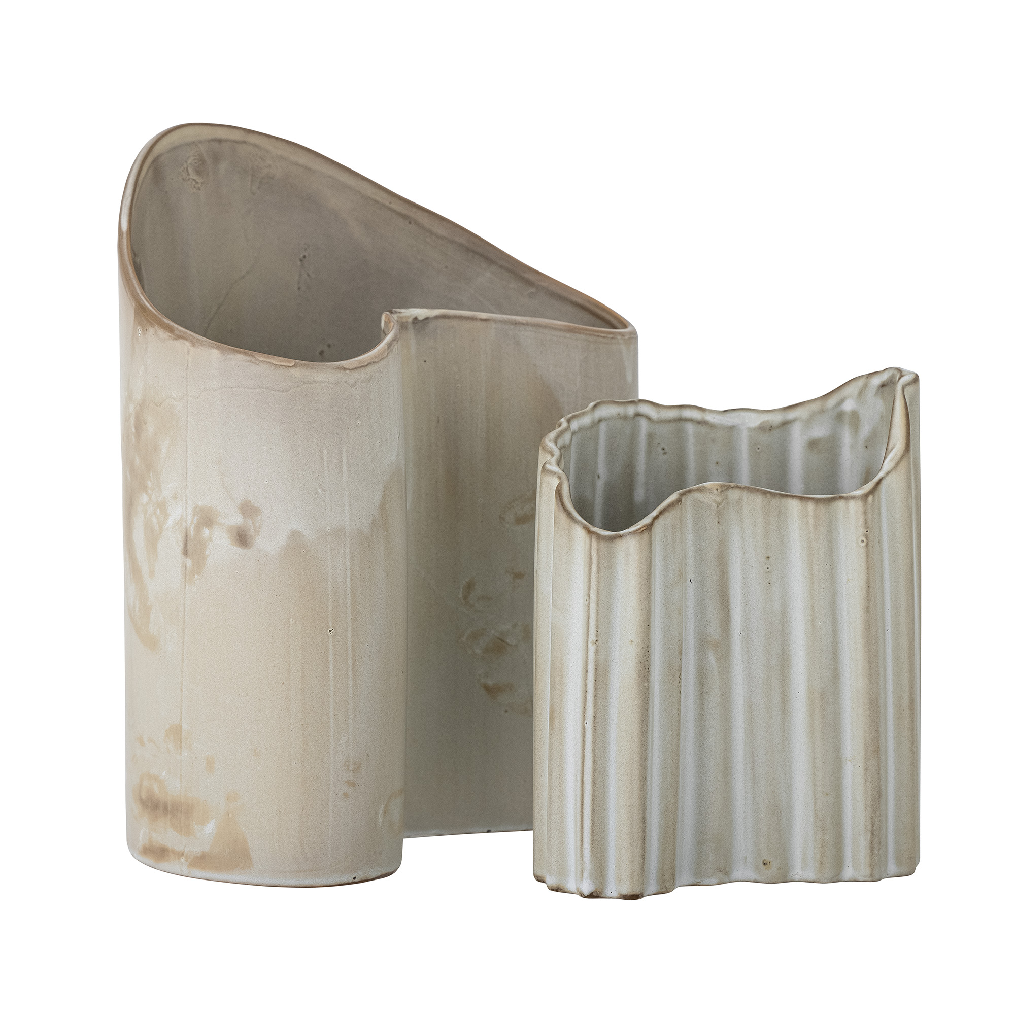 Bloomingville - Henaj Vase Braun, 2er-Pack