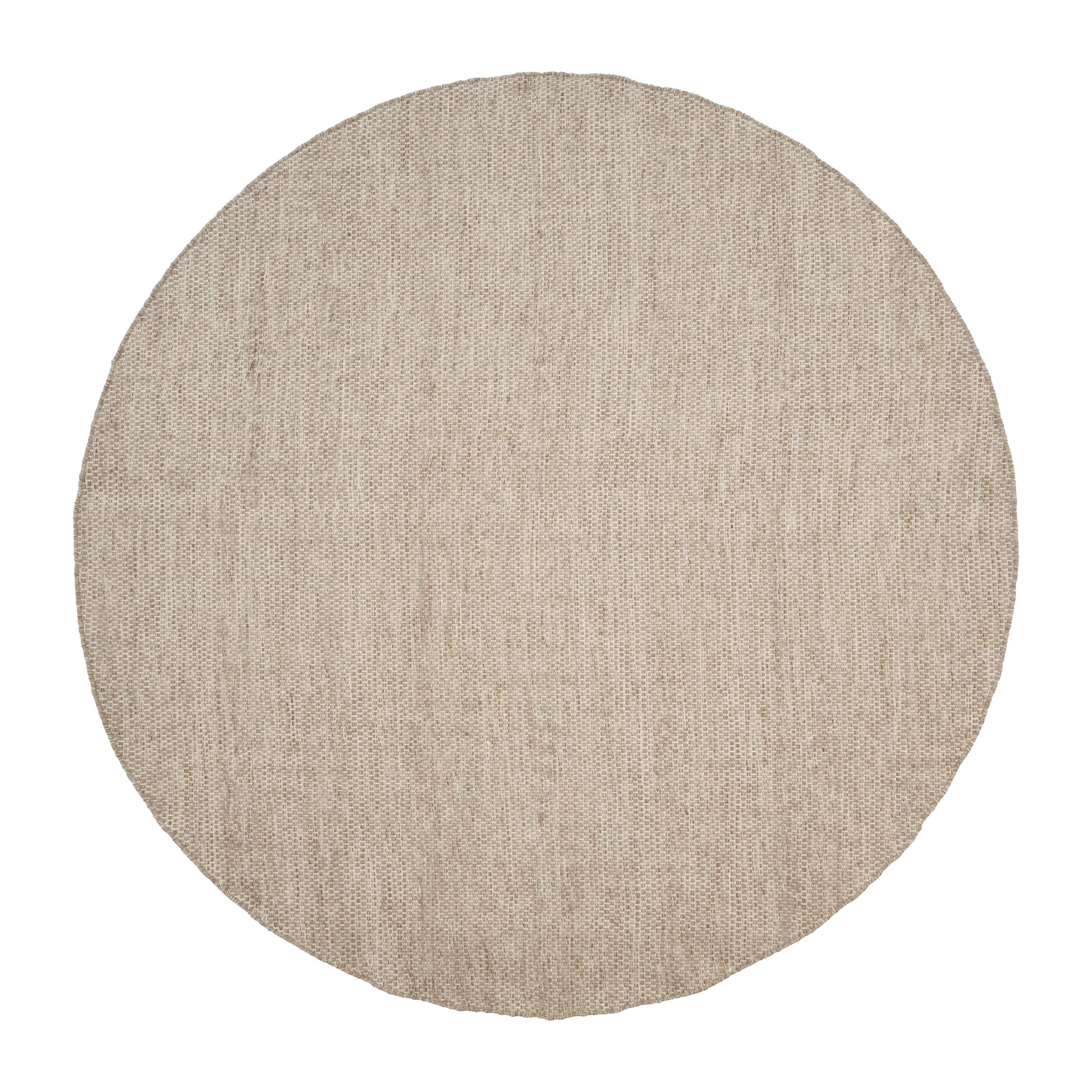 Asko Pyöreä Villamatto Light Grey Ø240