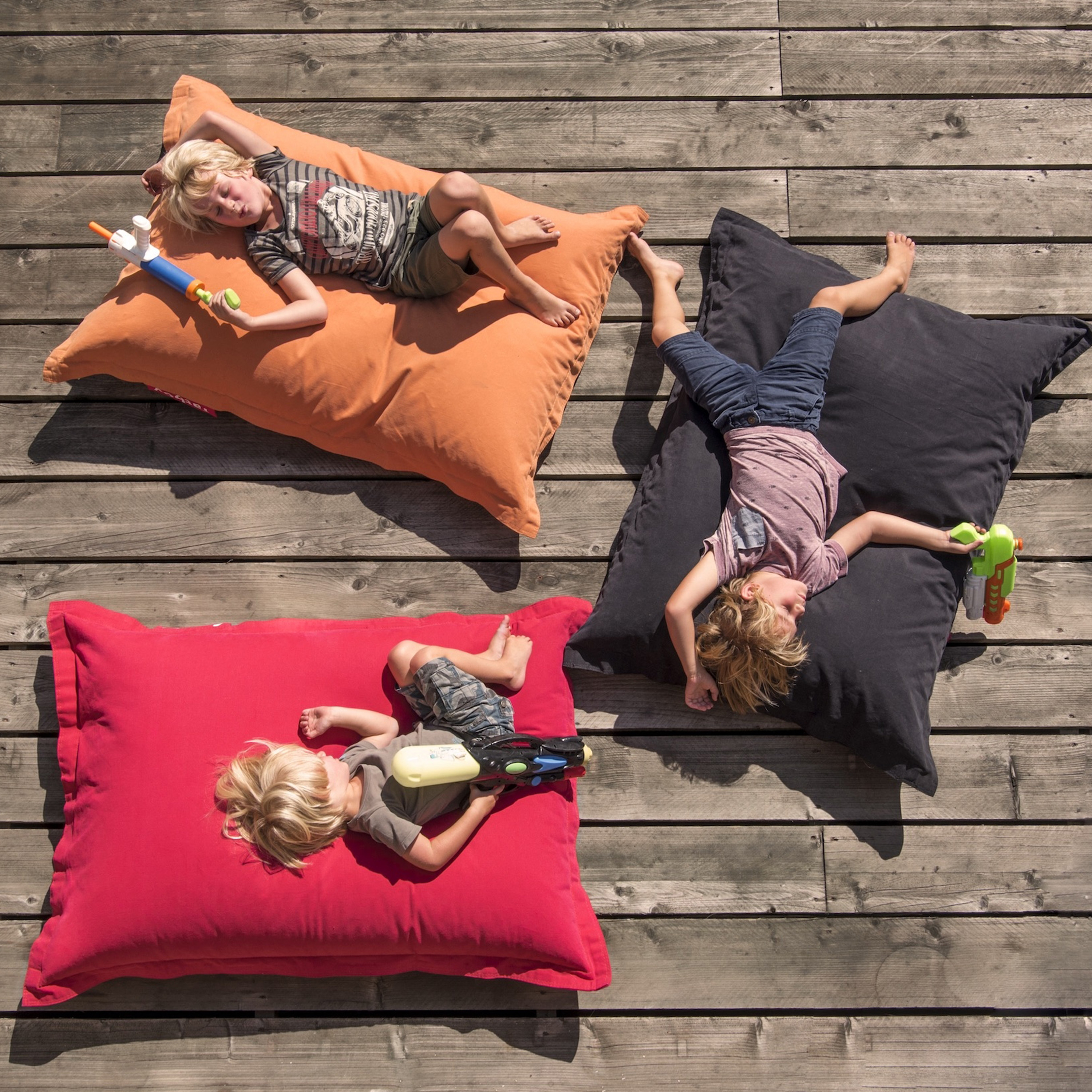 Fatboy Junior Stonewashed Puffi Sininen