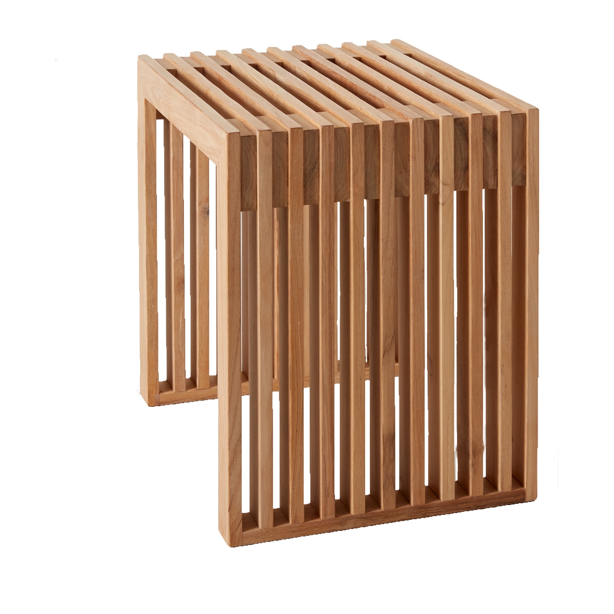 Cinas Rib Sidobord Teak 45cm