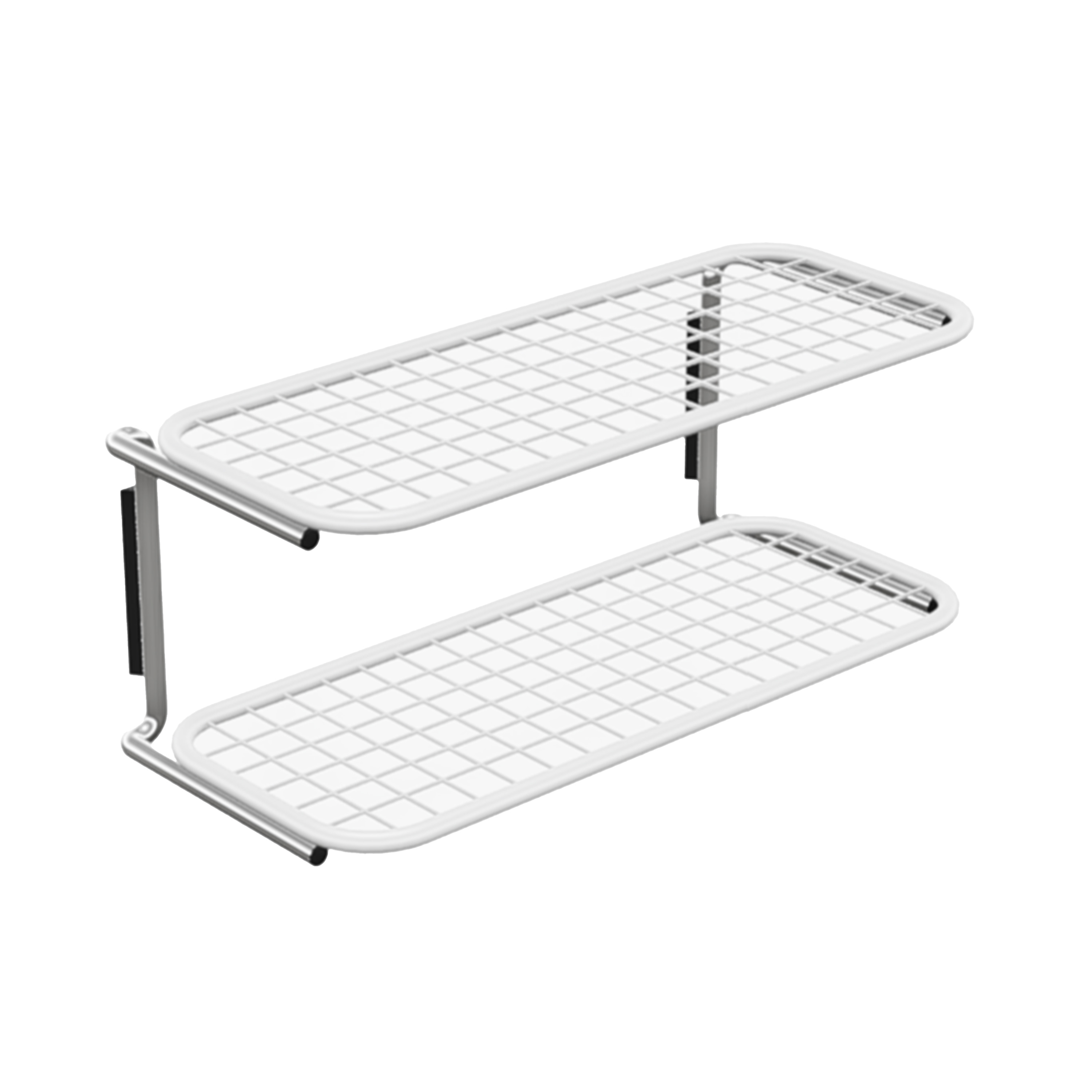 Classic Kenkähylly Tupla Valkoinen/Kromi 60cm