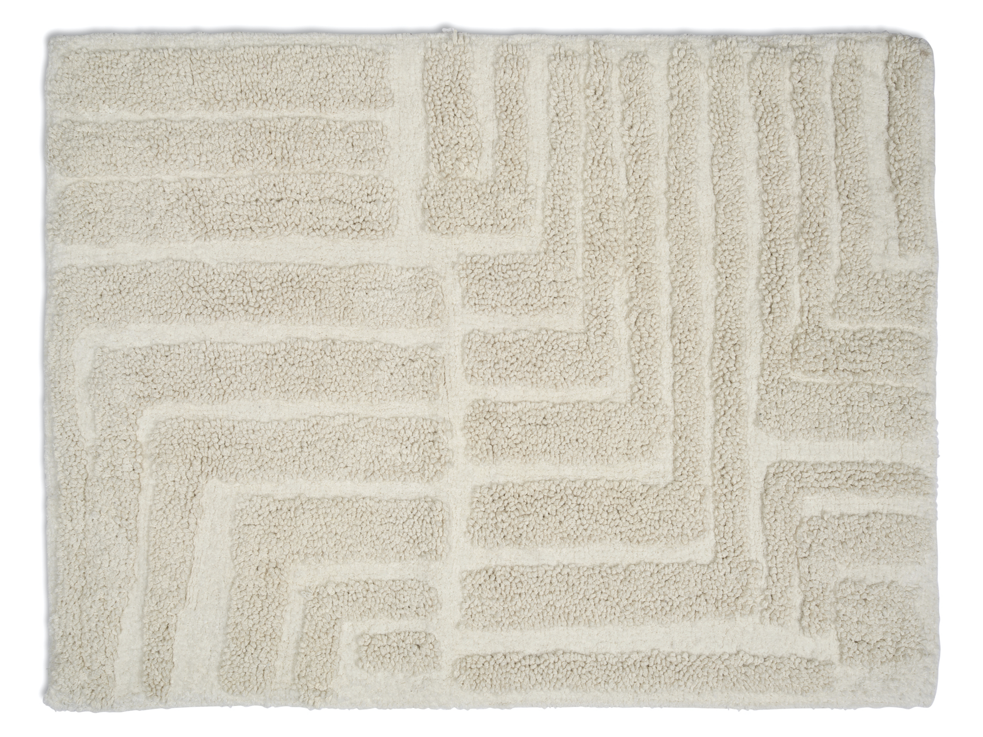 Classic Collection - Field Badrumsmatta Vit 60x90 - Badrumsmattor, Toalettmattor