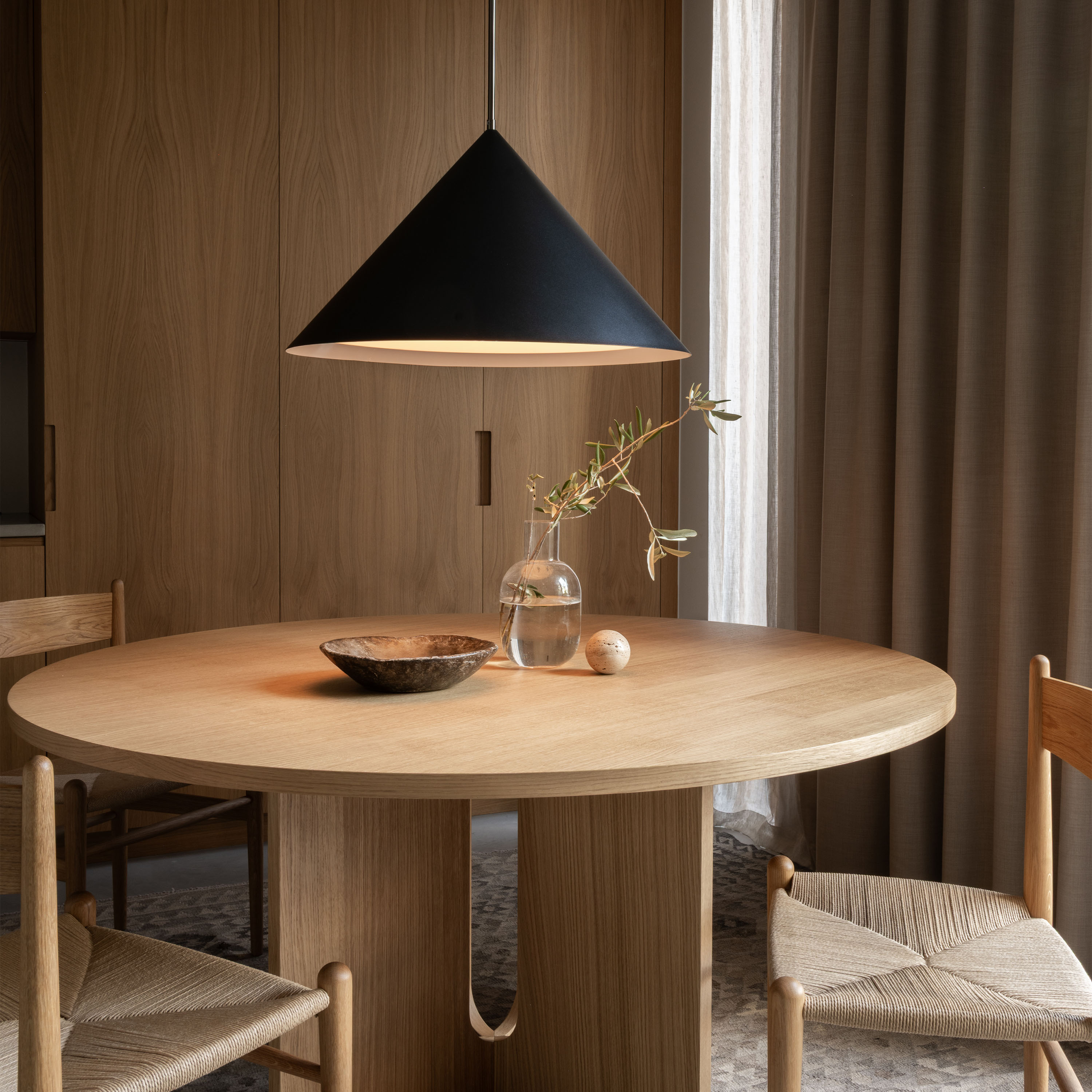 Watt &amp; Veke Kuro Deckenleuchte Black Ø65