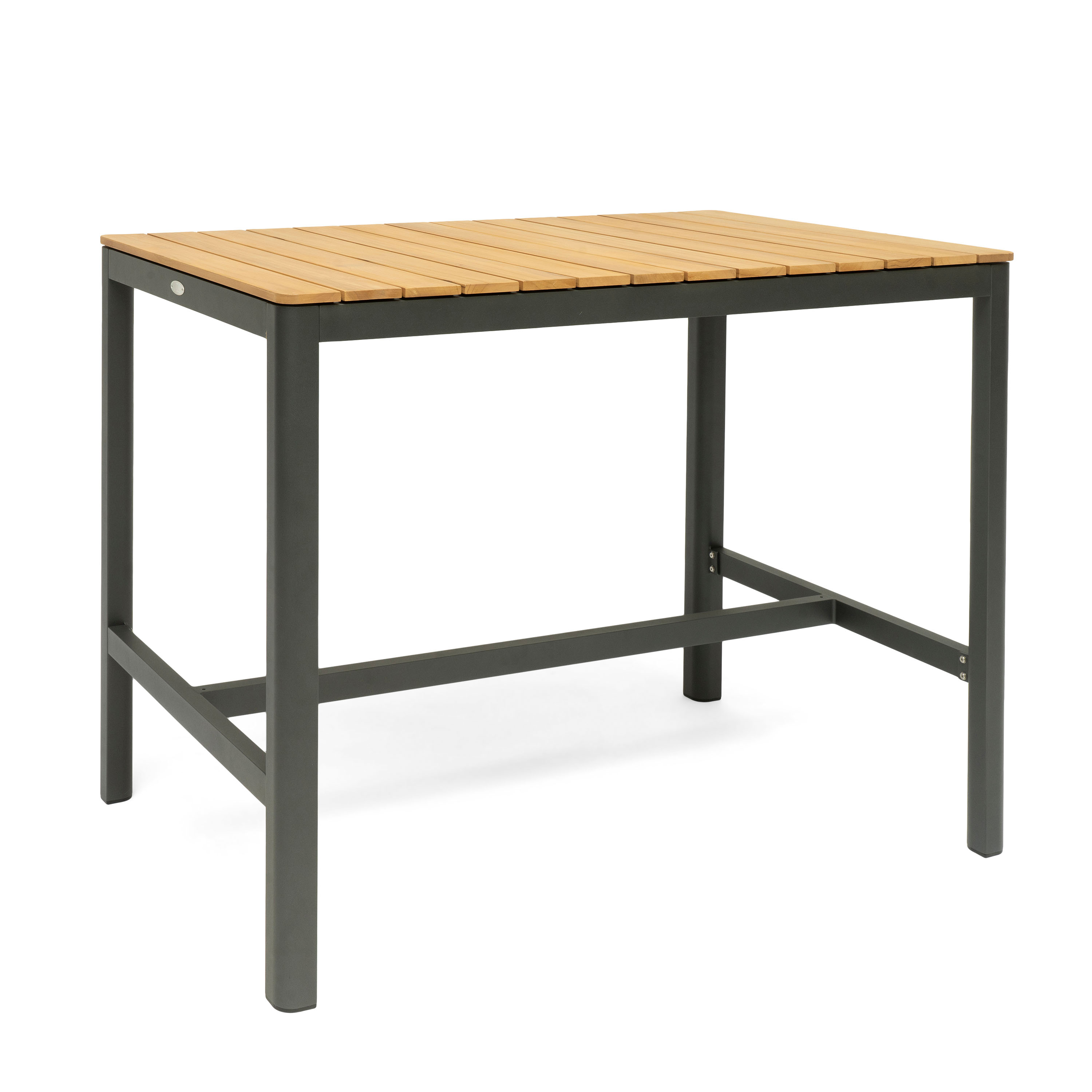 Hillerstorp - Puu - Aluminium, teak - Baaripöytä ulkona