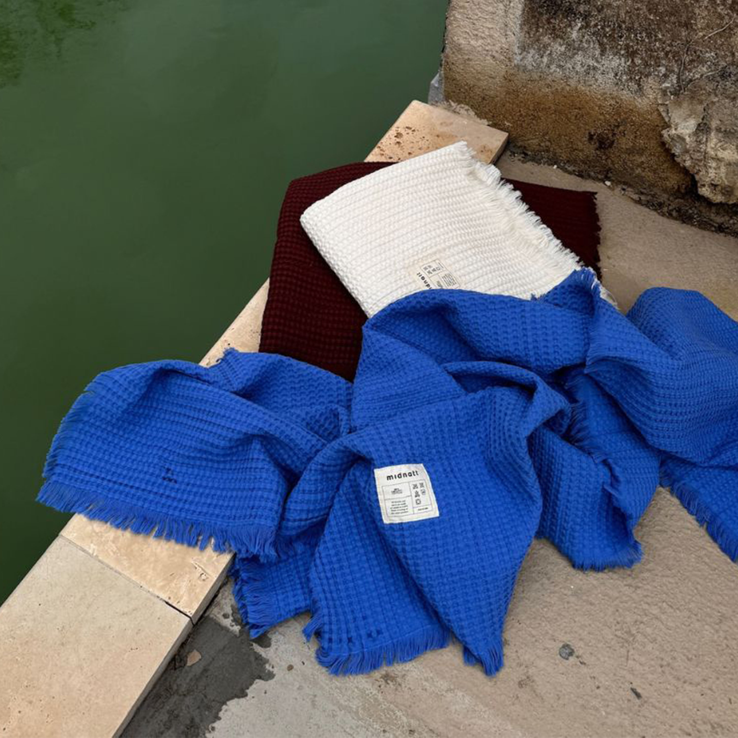 Midnatt Waffle Pyyhe Cielo 100x150