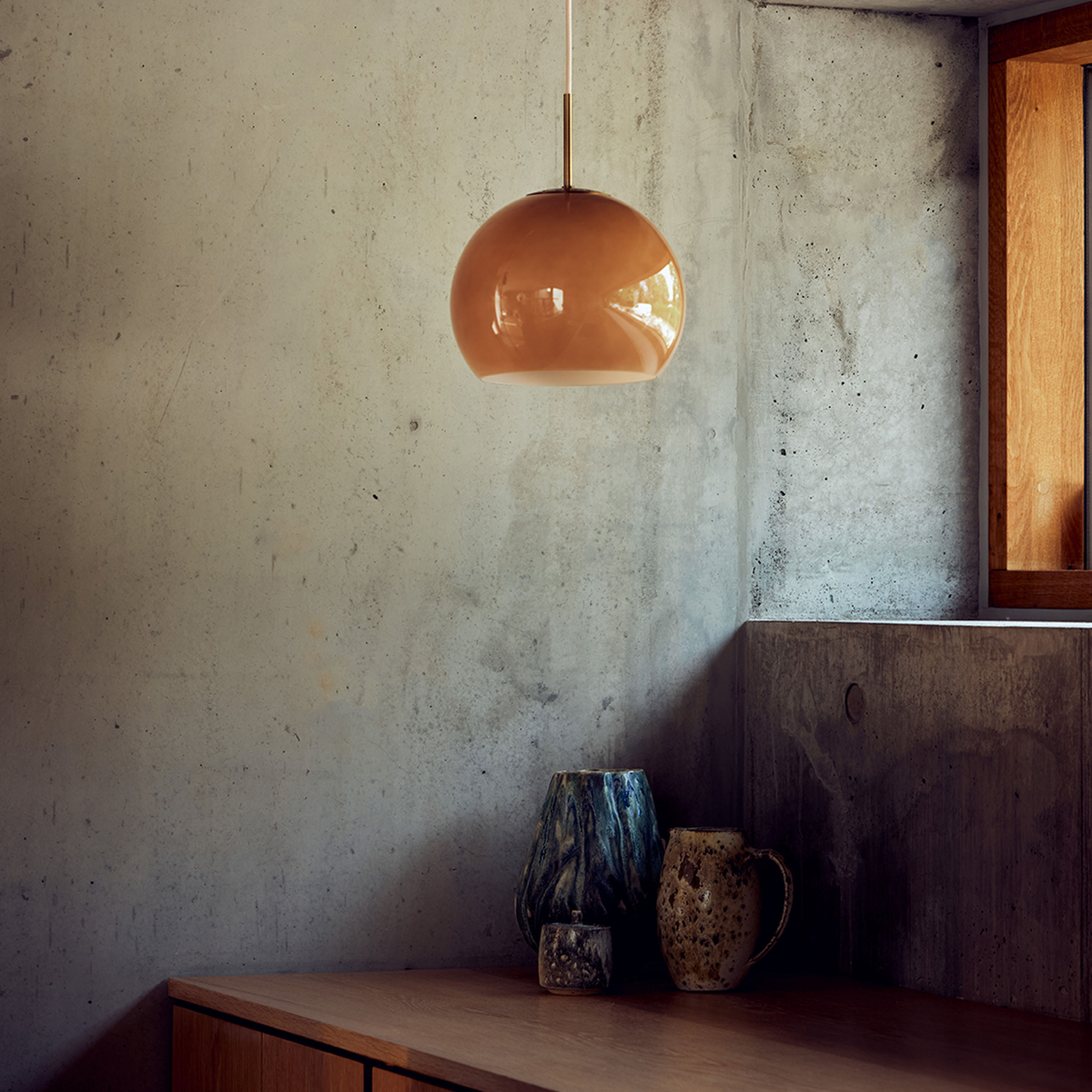 Frandsen Ball Glass Deckenleuchte Cappuccino Ø25