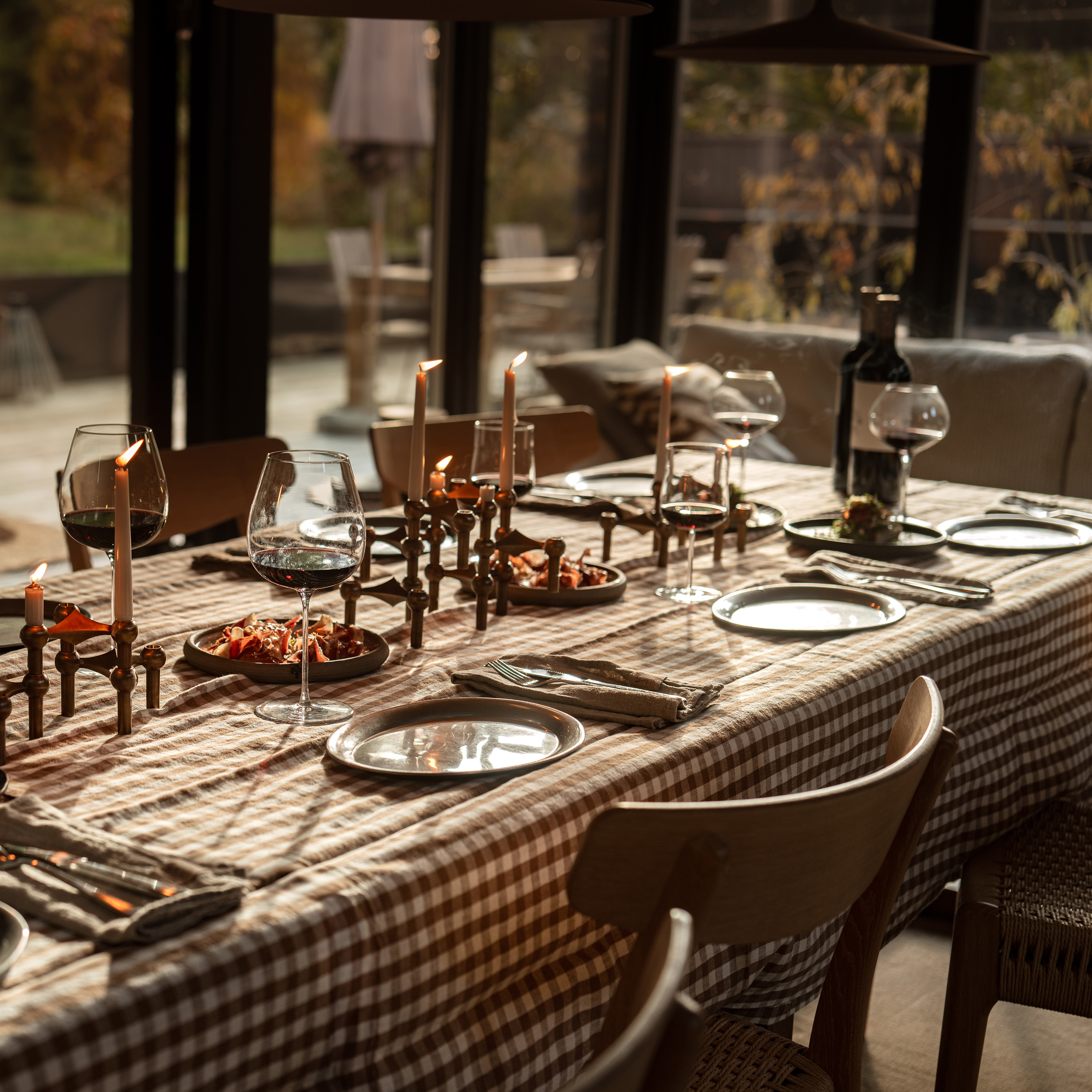 Lovely Linen Misty Pöytäliina Pellava Square Almond 145x300