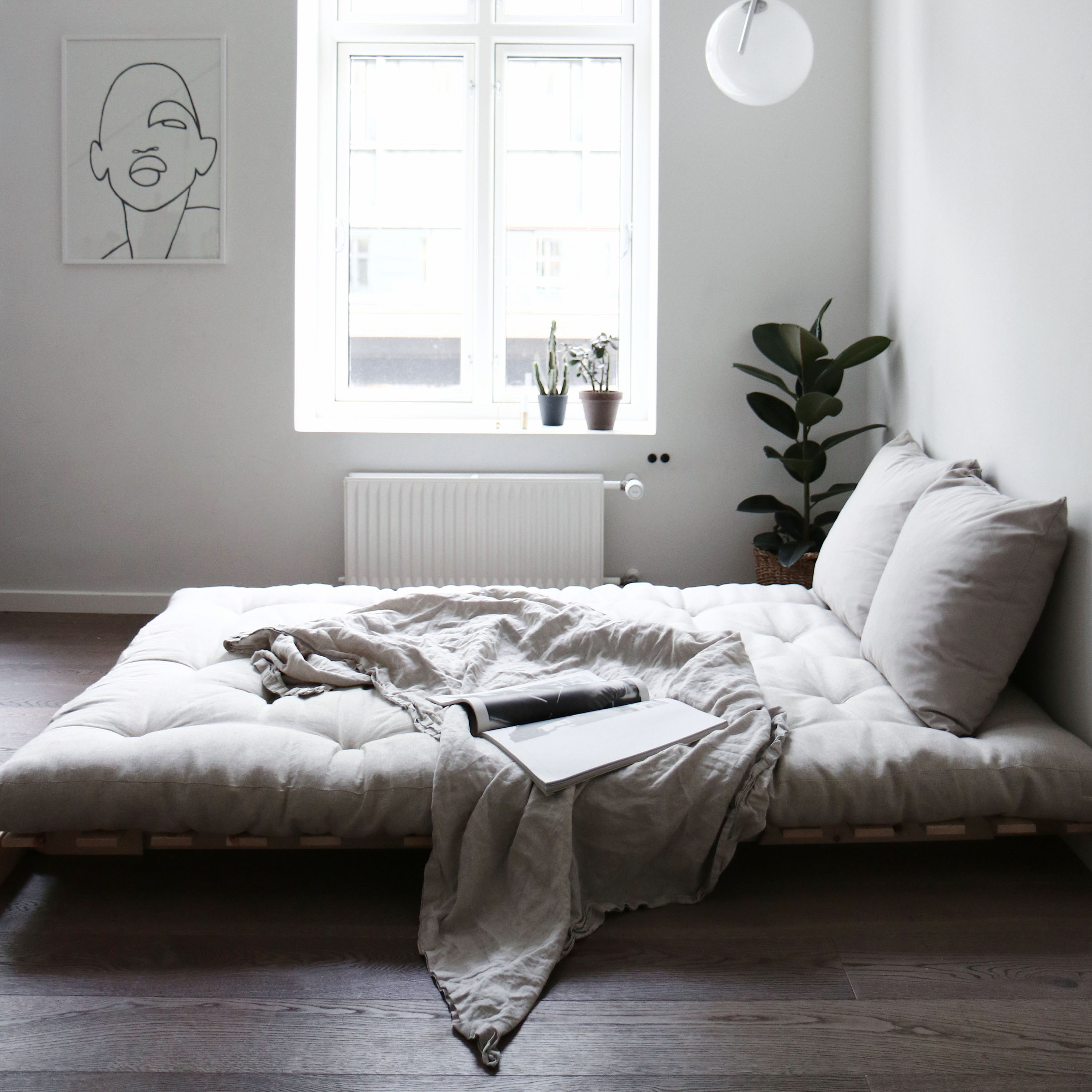 Karup Design Roots Vuodesohva Luonnollinen/Linen 140 cm