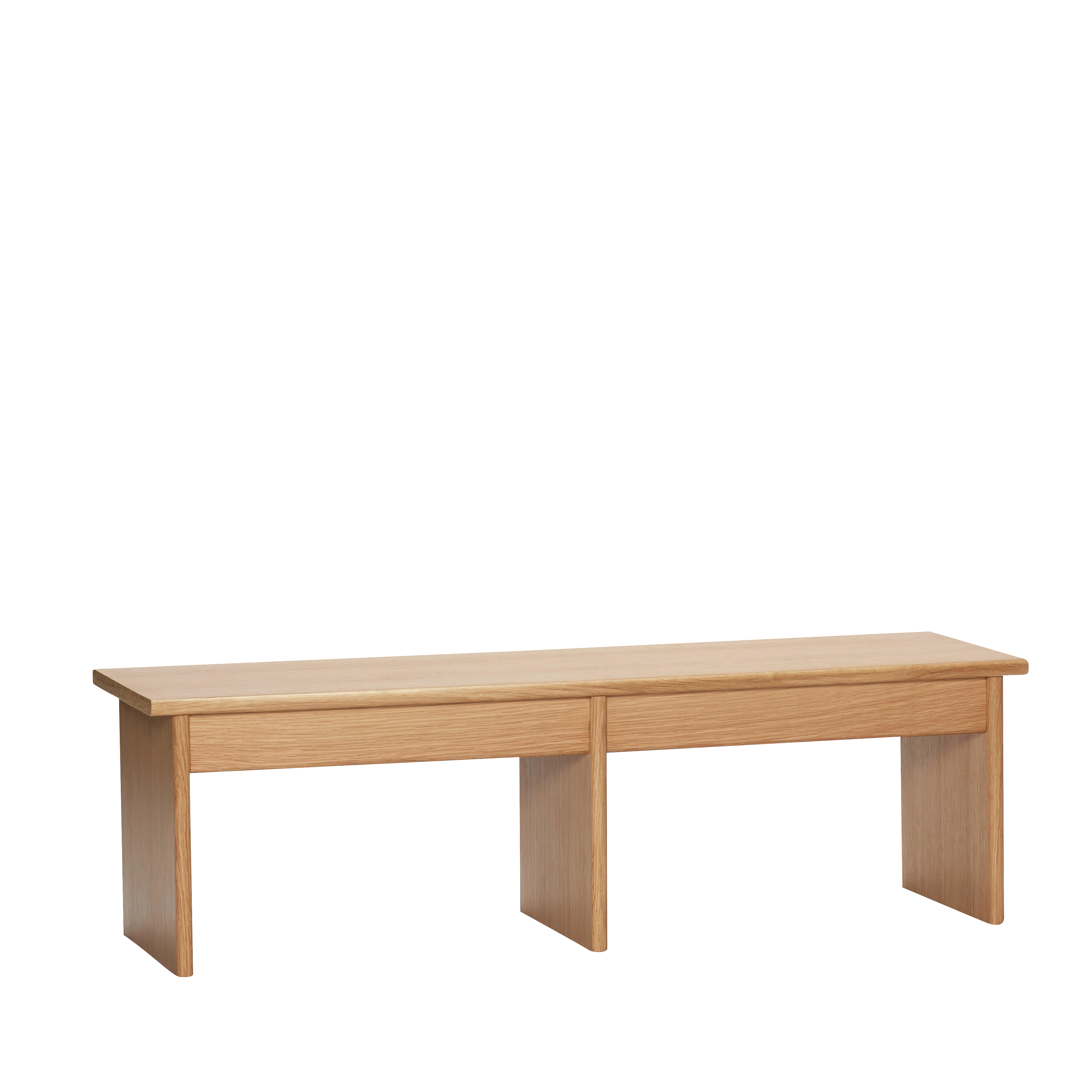 Hübsch - Doppio Sidobord Natural 99x30 - Trä