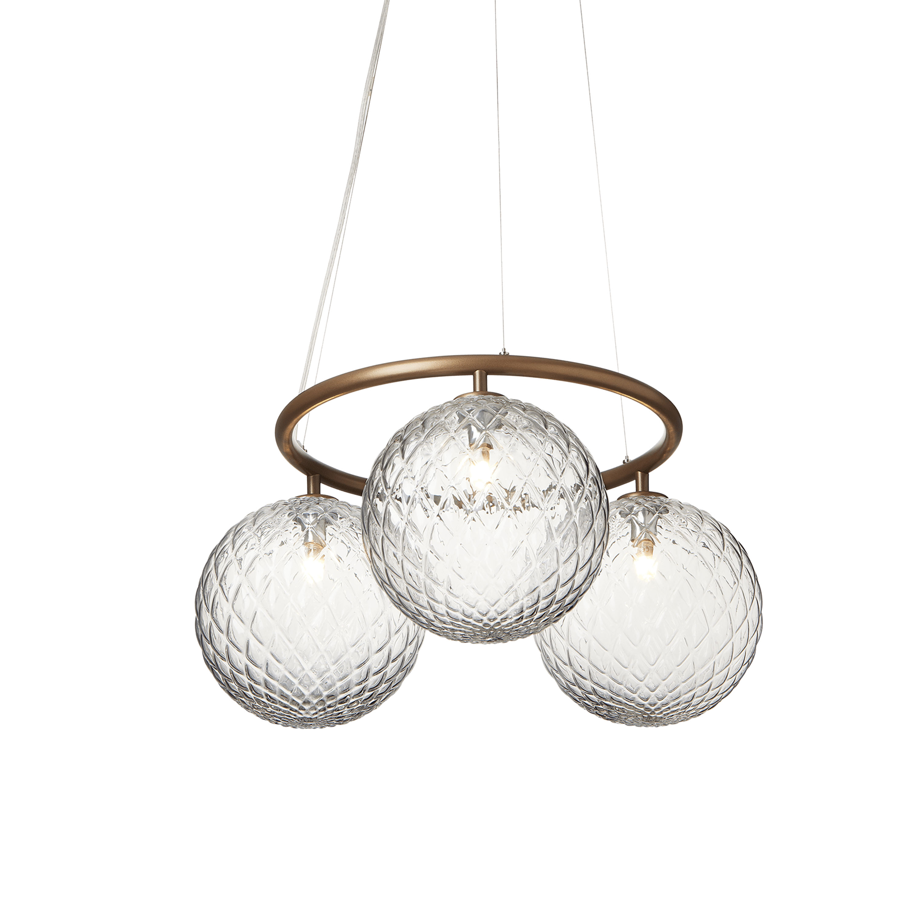 Nuura Miira 3 Circular Taklampa Dark Bronze/Optic Clear