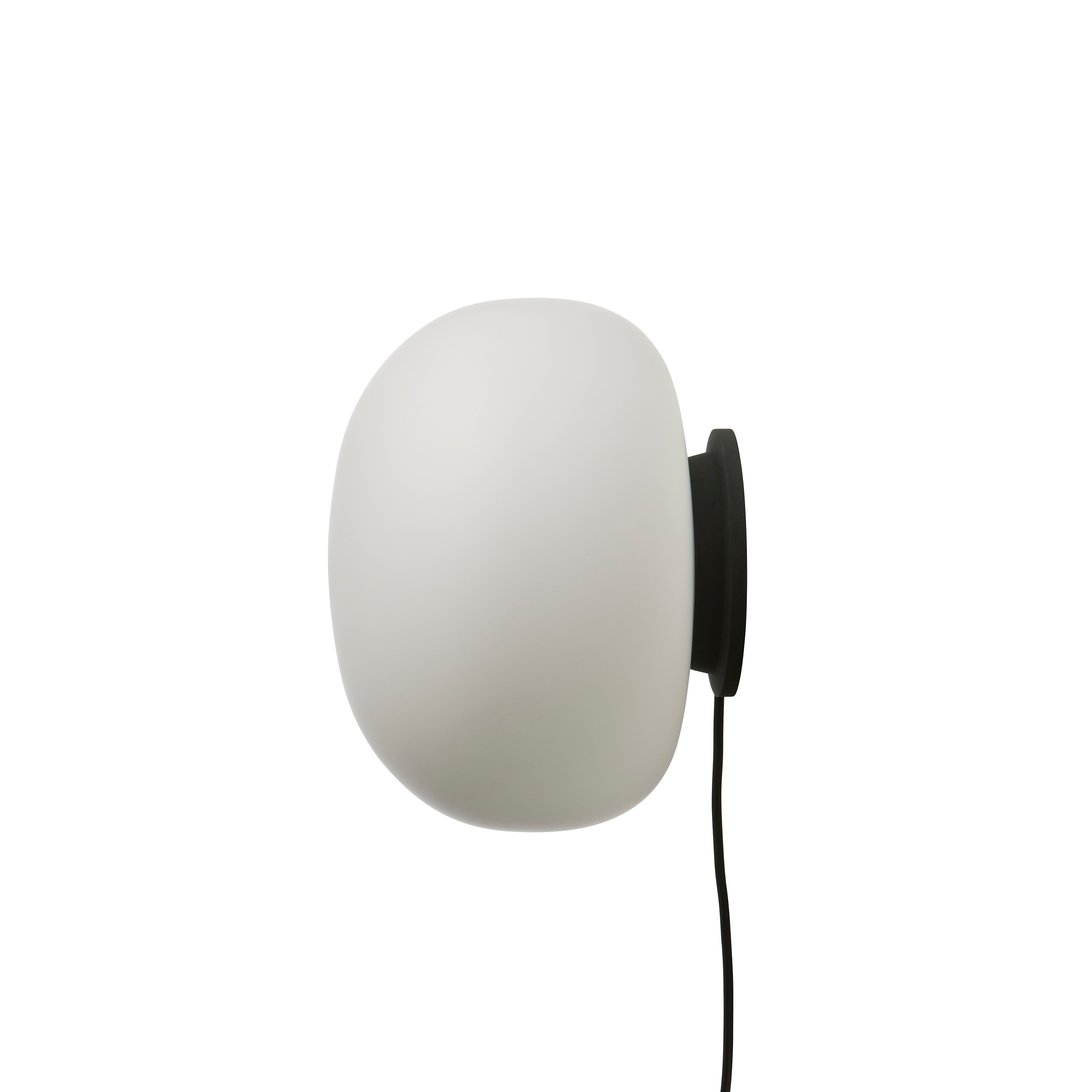 Frandsen - Supernate Wandleuchte Opal White/Black Ø28 - Schwarz - Wandleuchten
